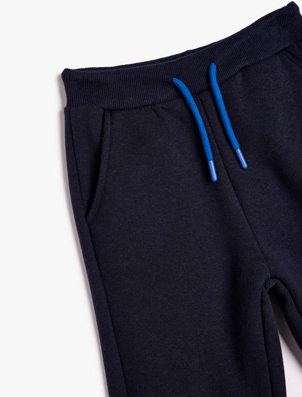 Basic Jogger Eşofman Altı Beli Bağlamalı Cepli_2