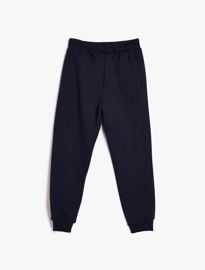 Erkek Çocuk Beli Bağlamalı Cep Detaylı Şardonlu Jogger Eşofman Altı