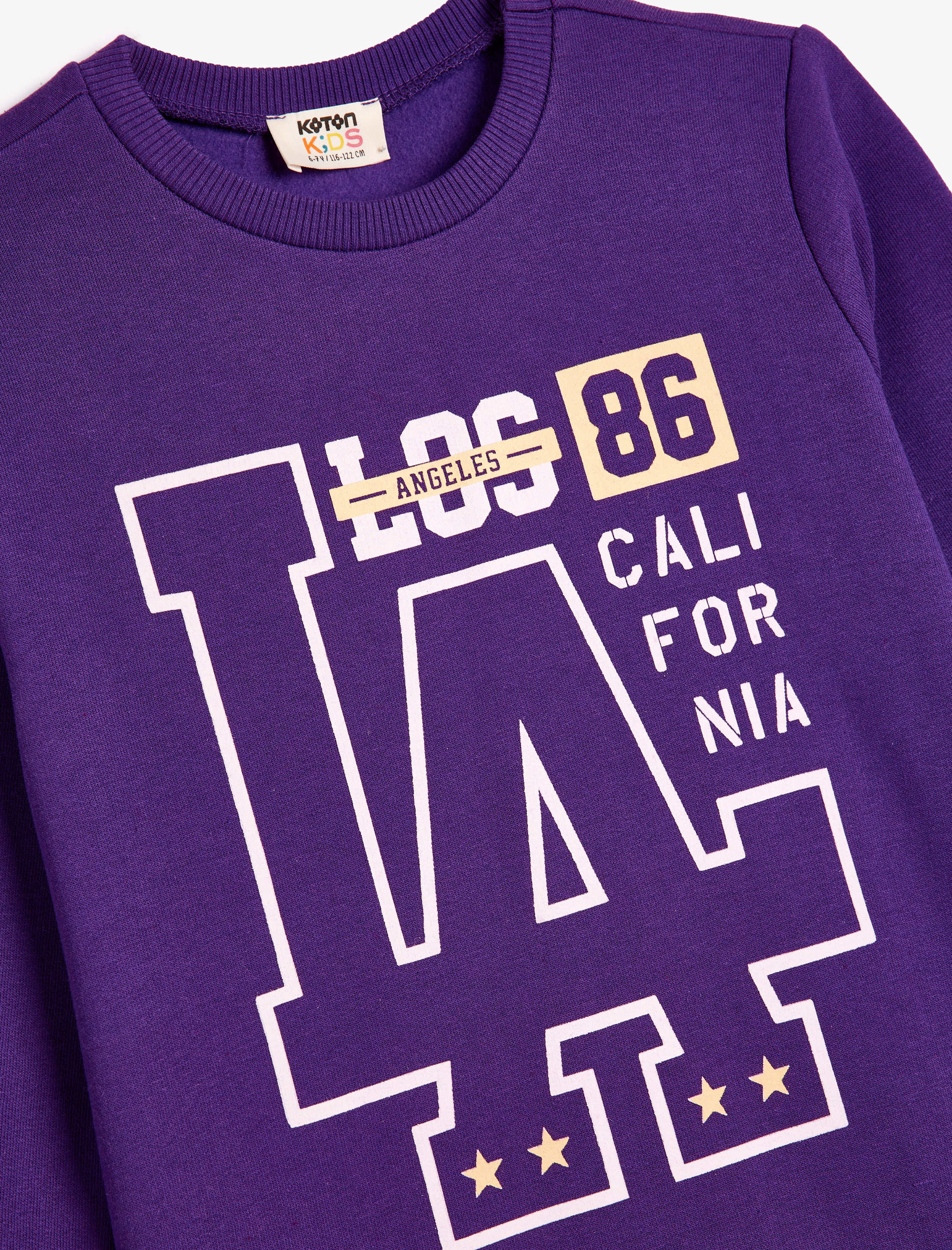  Erkek Çocuk Sweatshirt Uzun Kollu Bisiklet Yaka Şehir Temalı Şardonlu