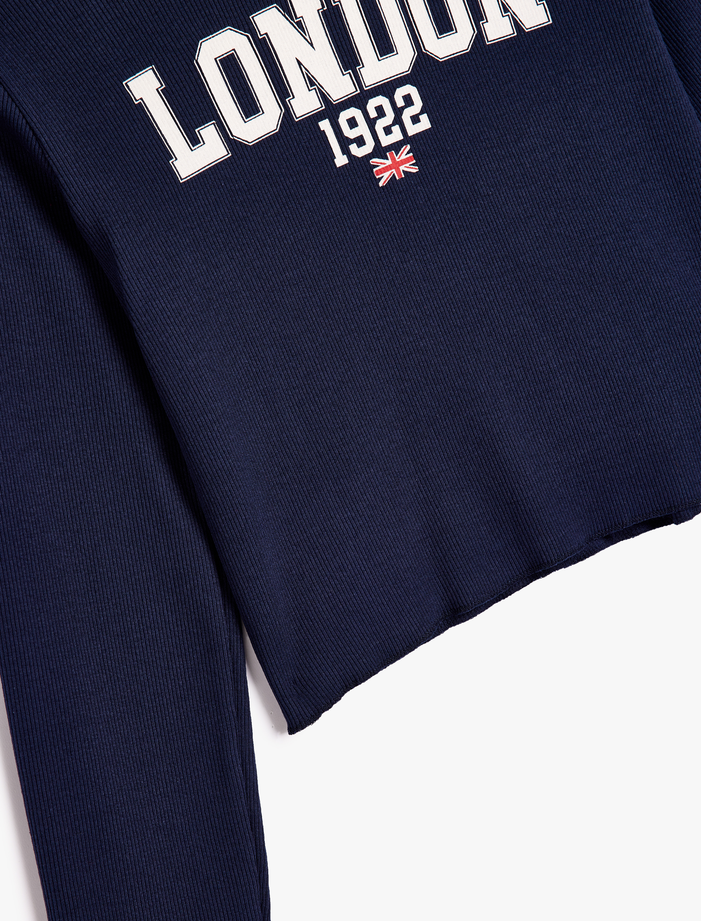  Kız Çocuk Kapşonlu Sweatshirt Şehir Baskılı Şardonlu Pamuklu