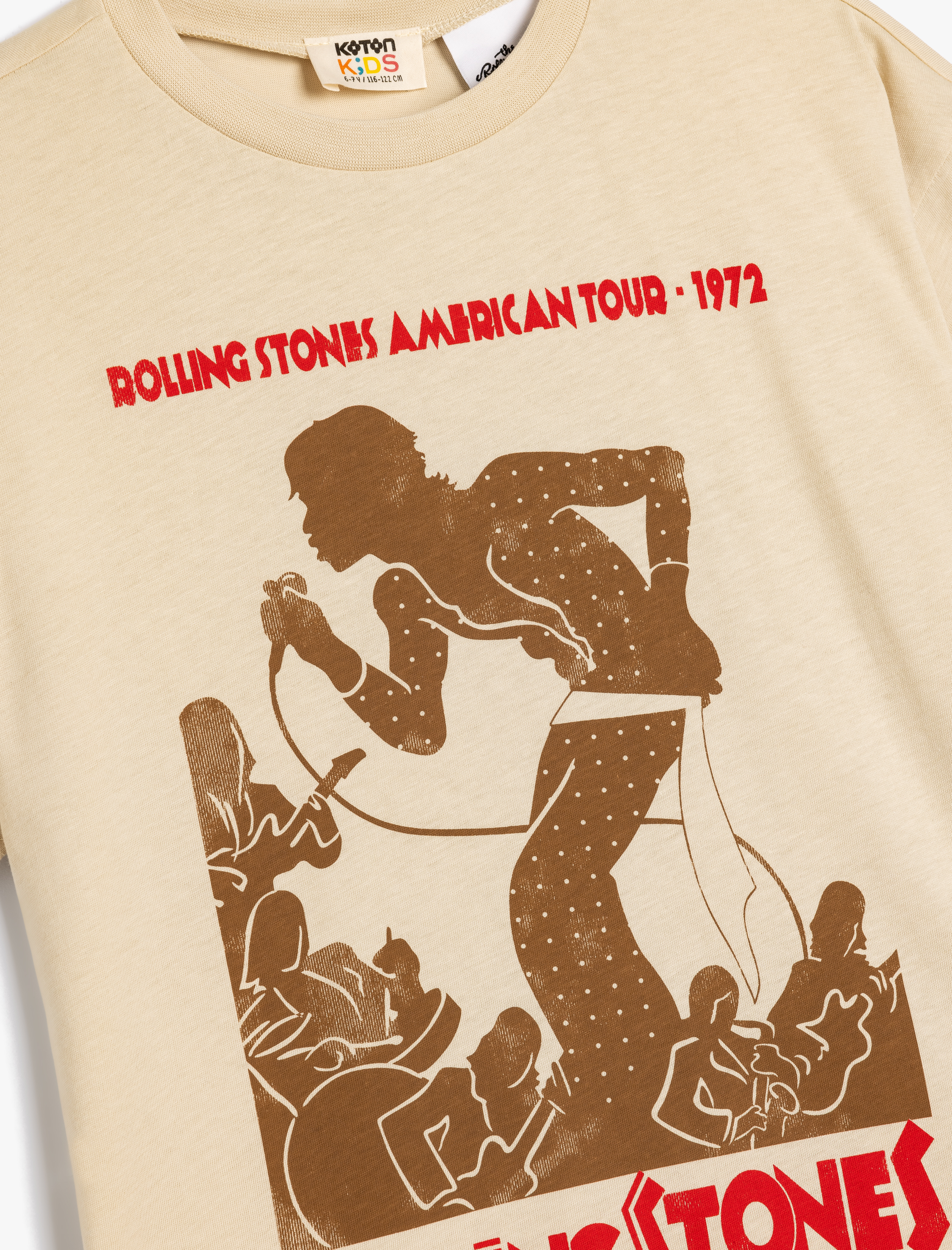 Erkek Çocuk Rolling Stones Tişört Lisanslı Kısa Kollu Bisiklet Yaka Pamuklu