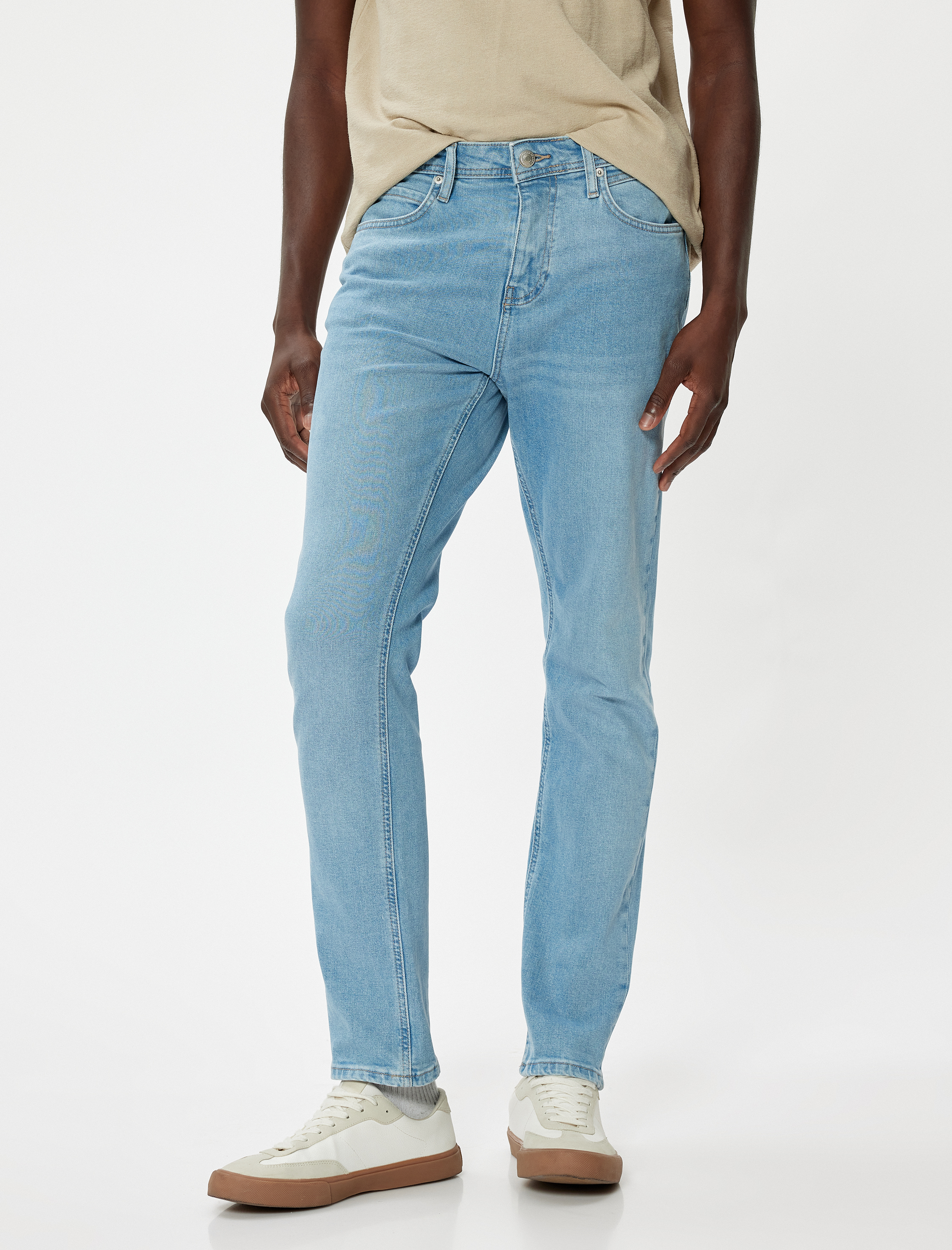   Slim Fit Standart Bel Pamuklu Kot Pantolon - Brad Jean