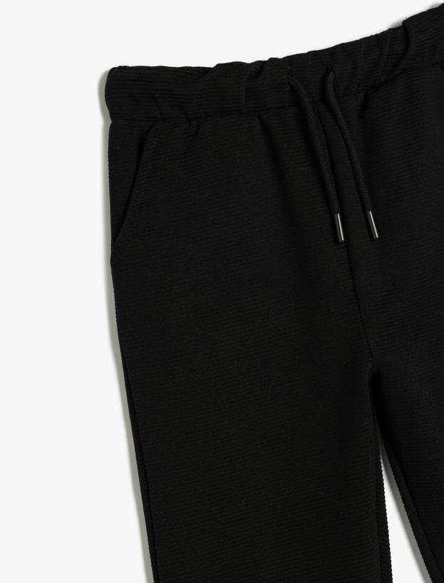 Basic Jogger Eşofman Altı Beli Bağlamalı Cepli_2