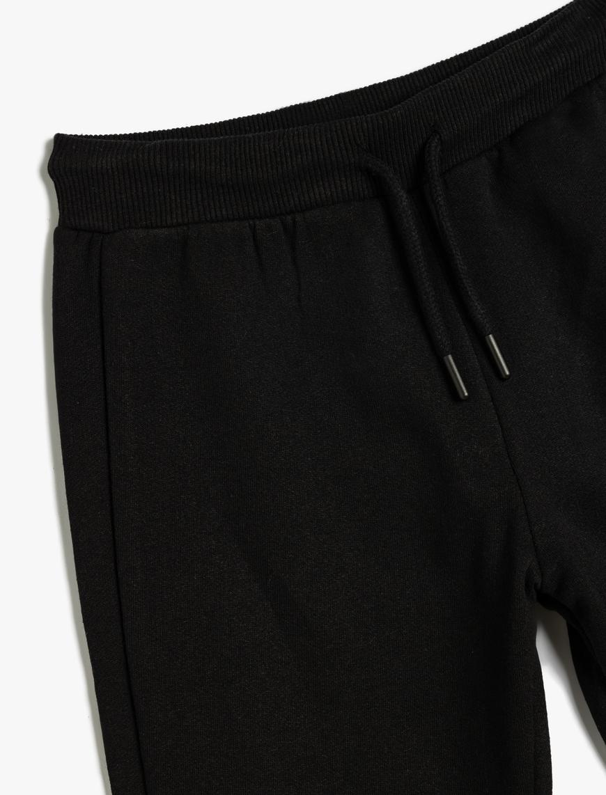  Erkek Çocuk Basic Jogger Eşofman Altı Beli Bağlamalı Cepli