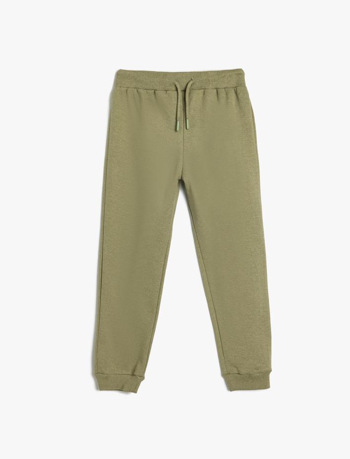 Erkek Çocuk Basic Jogger Eşofman Altı Beli Bağlamalı Cepli