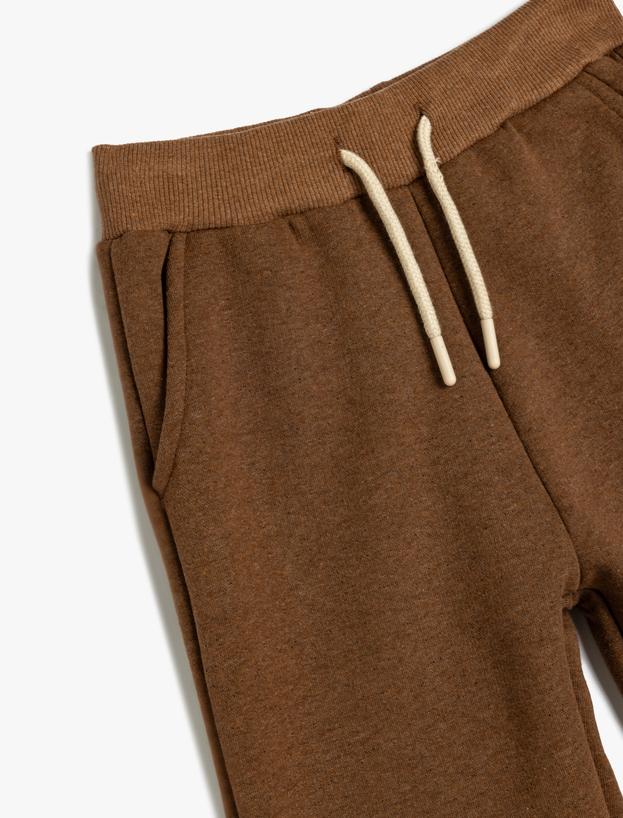 Basic Jogger Eşofman Altı Beli Bağlamalı Cepli_2