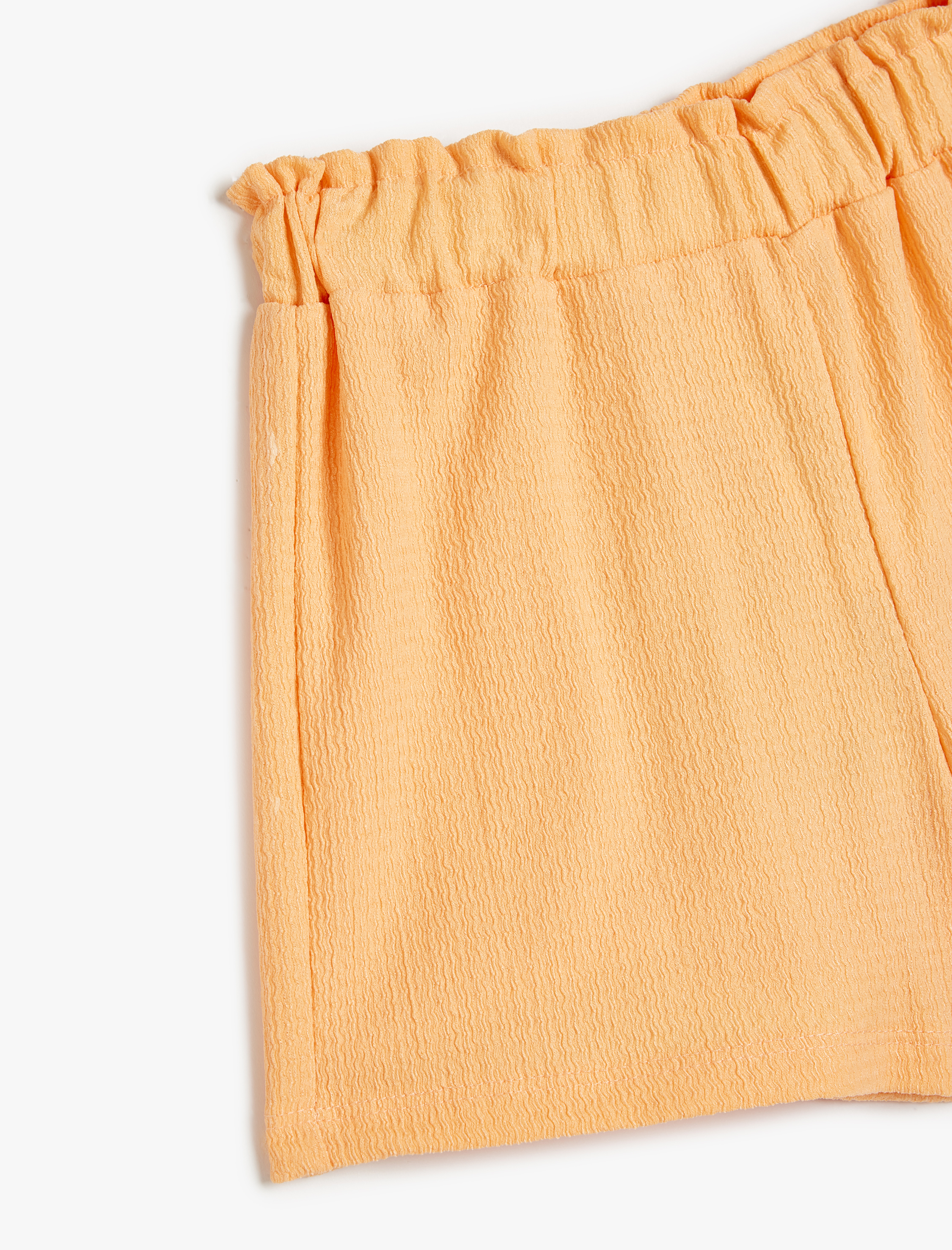  Kız Bebek Basic Şort Beli Lastikli Dokulu