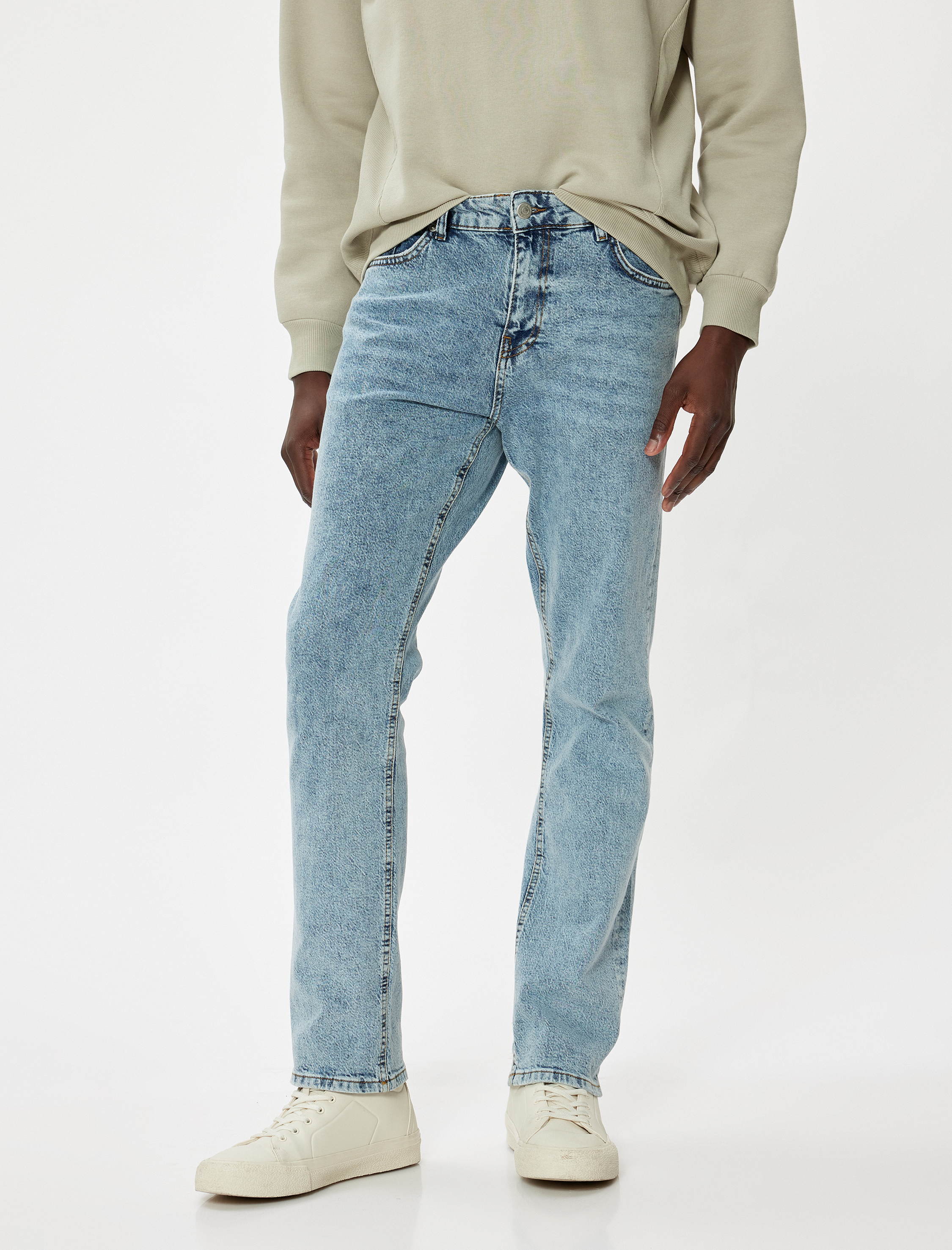   Standart Bel Düz Paça Straight Fit Kot Pantolon - Mark Jeans