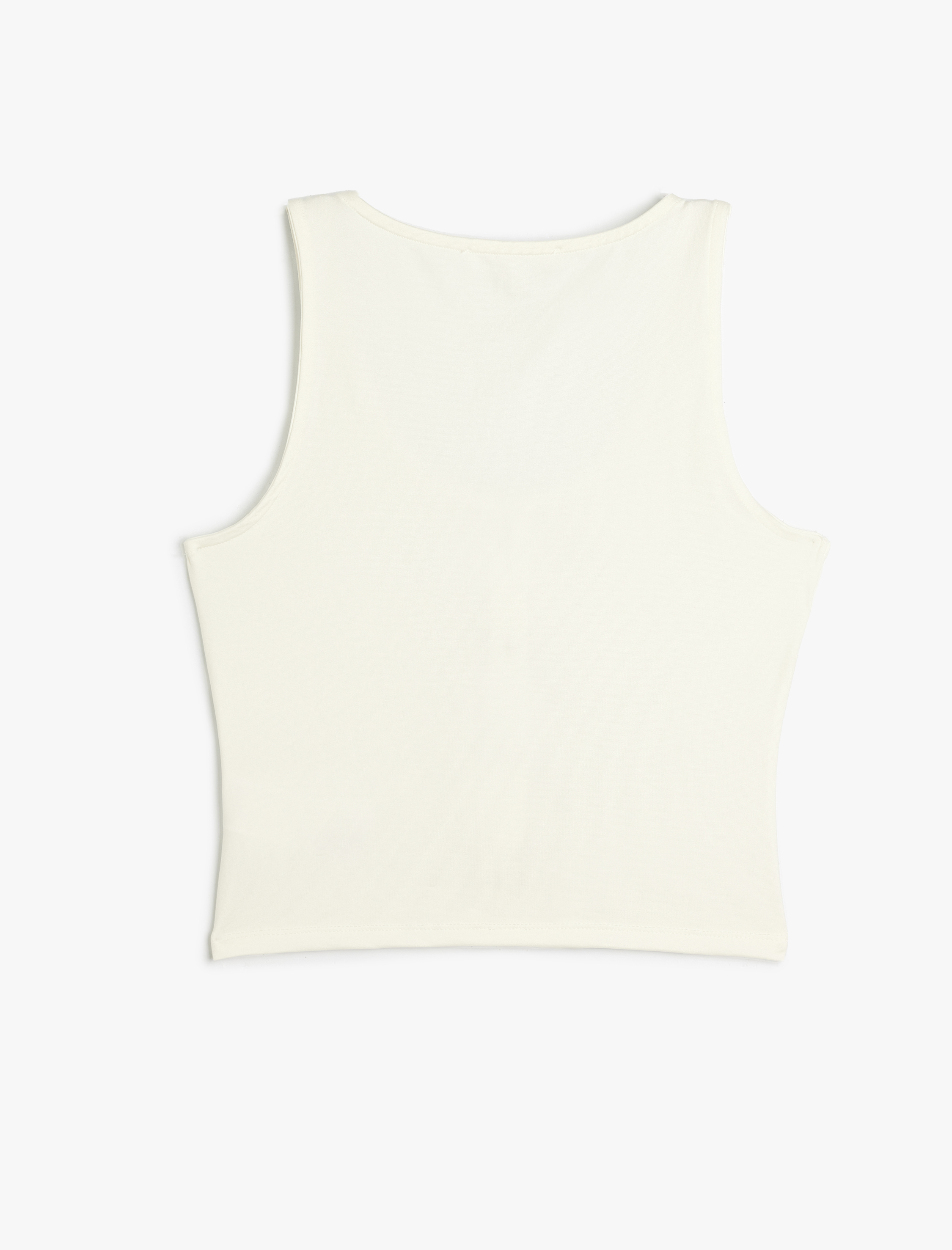   Fiyonklu Üst Kolsuz U Yaka Slim Fit