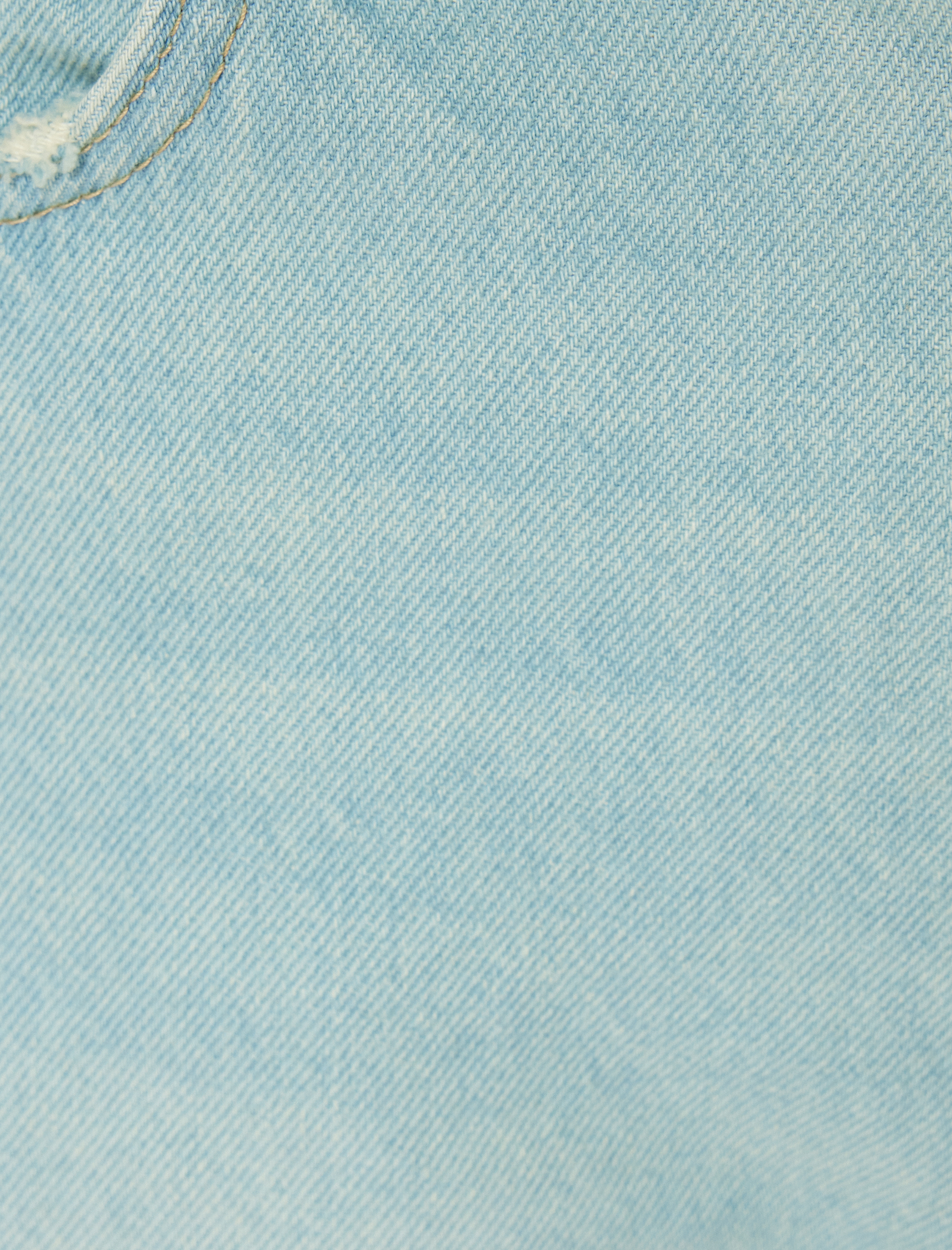   Oversize Kot Şort Bermuda Yırtık Pamuklu