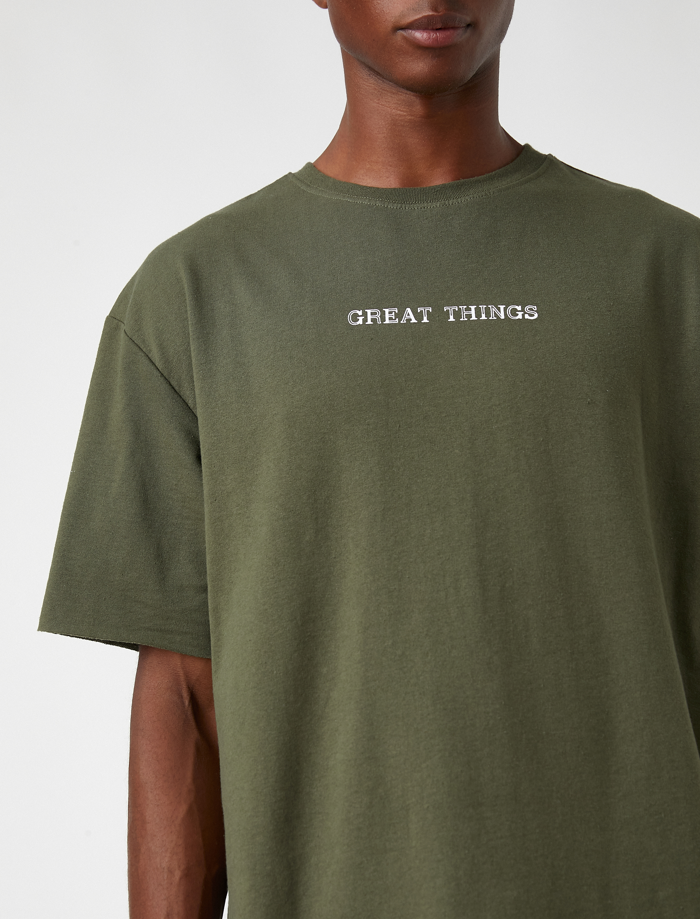   Baskılı Oversize Tişört