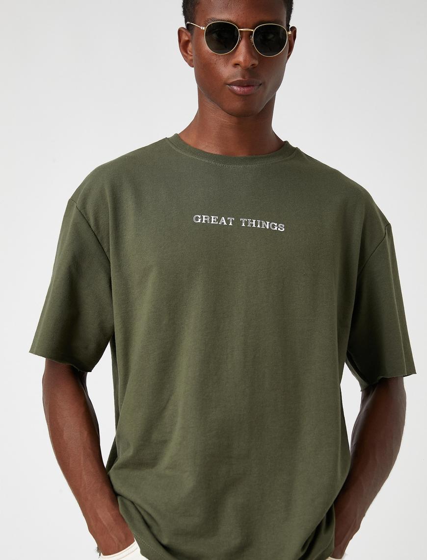   Baskılı Oversize Tişört