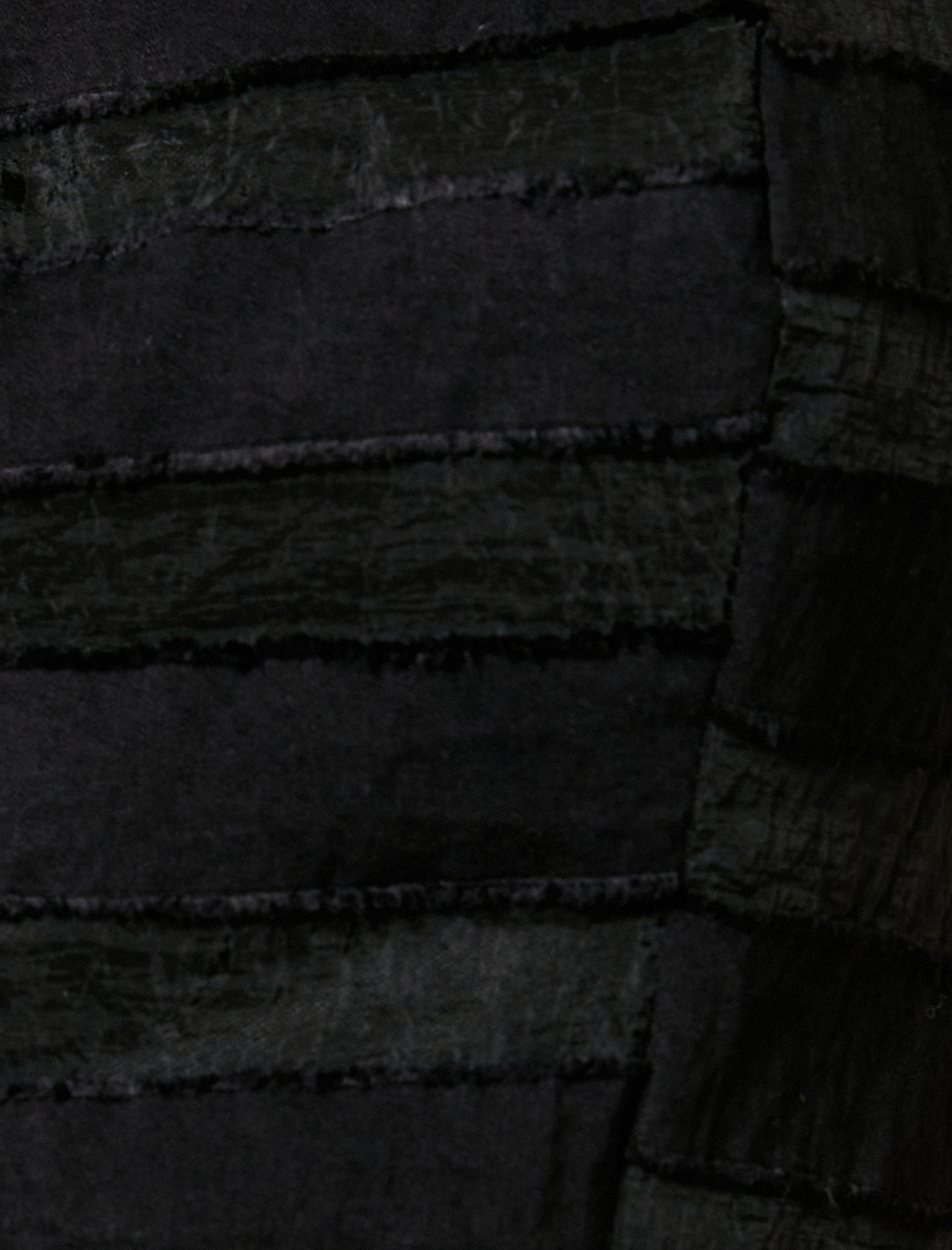   Crop Bluz İnce Askılı Pencere Detaylı Viskon Karışımlı