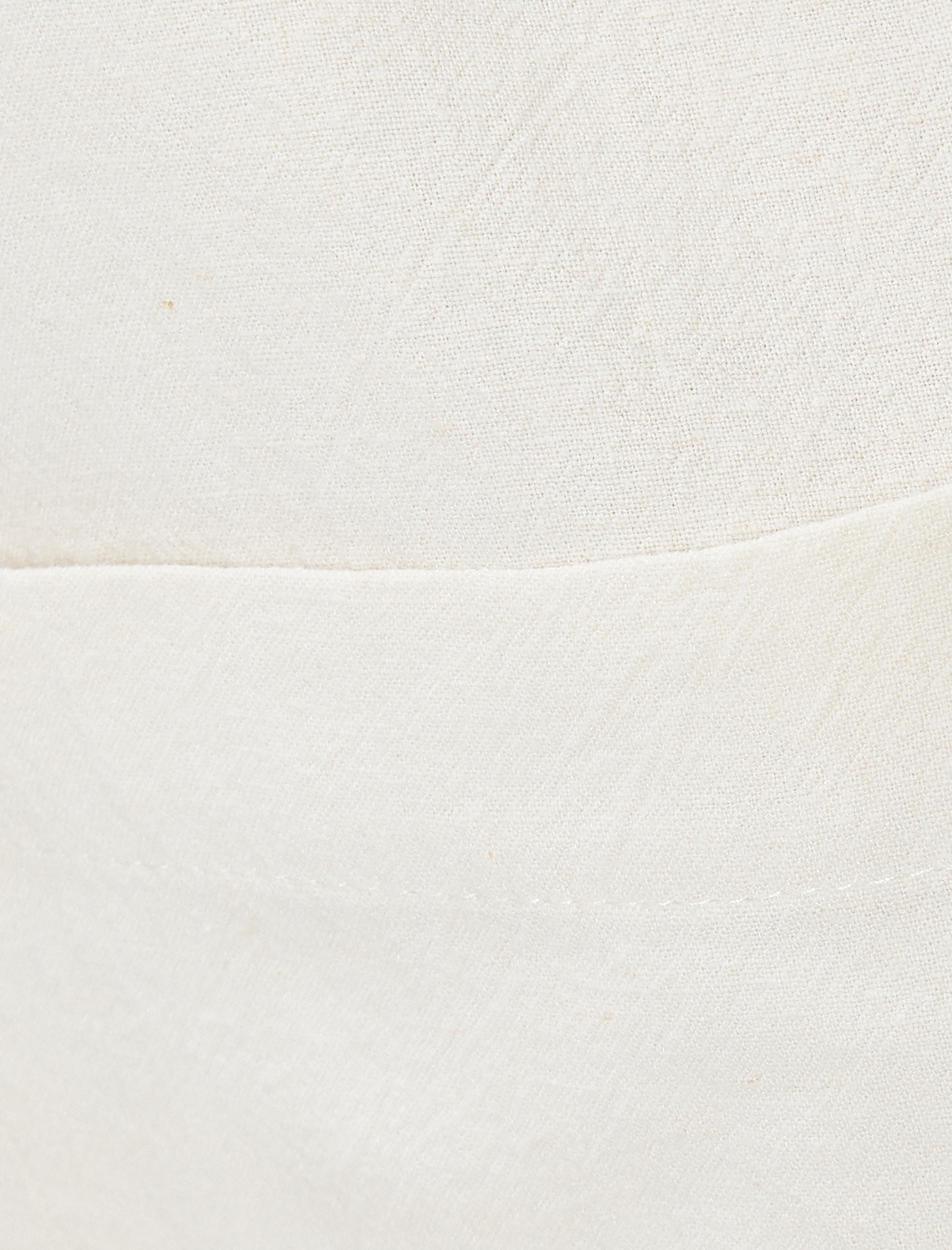   Crop Oversize Gömlek Viskon Keten Karışımlı Düğmeli Kısa Kollu Cepli