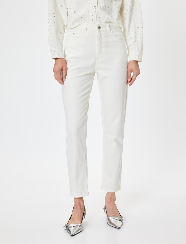 Yüksek Bel Kot Pantolon Dar Paça - Carmen Jeans_2