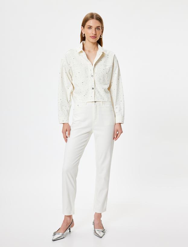 Yüksek Bel Kot Pantolon Dar Paça - Carmen Jeans_1