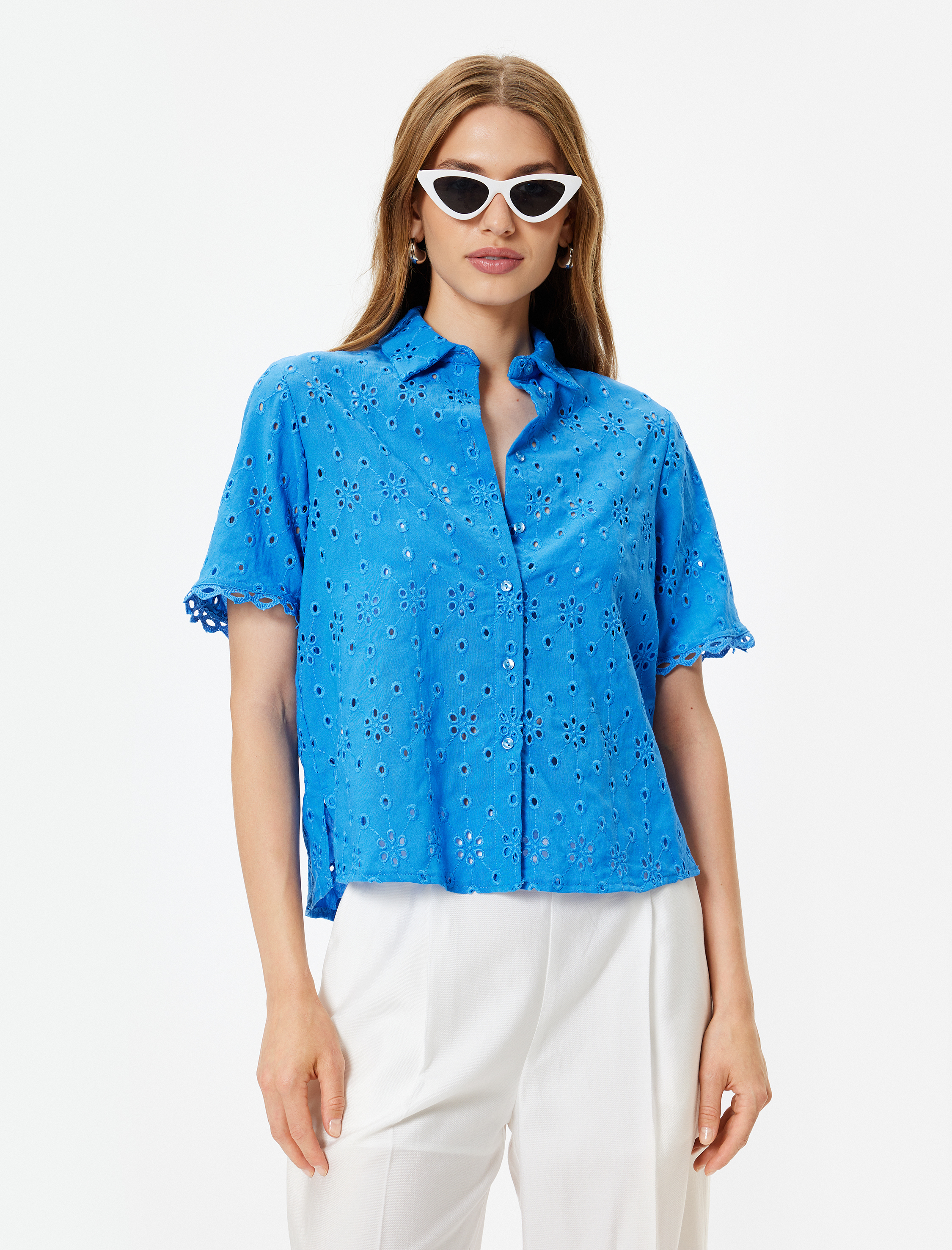   Fisto Gömlek Kısa Kollu Klasik Yaka