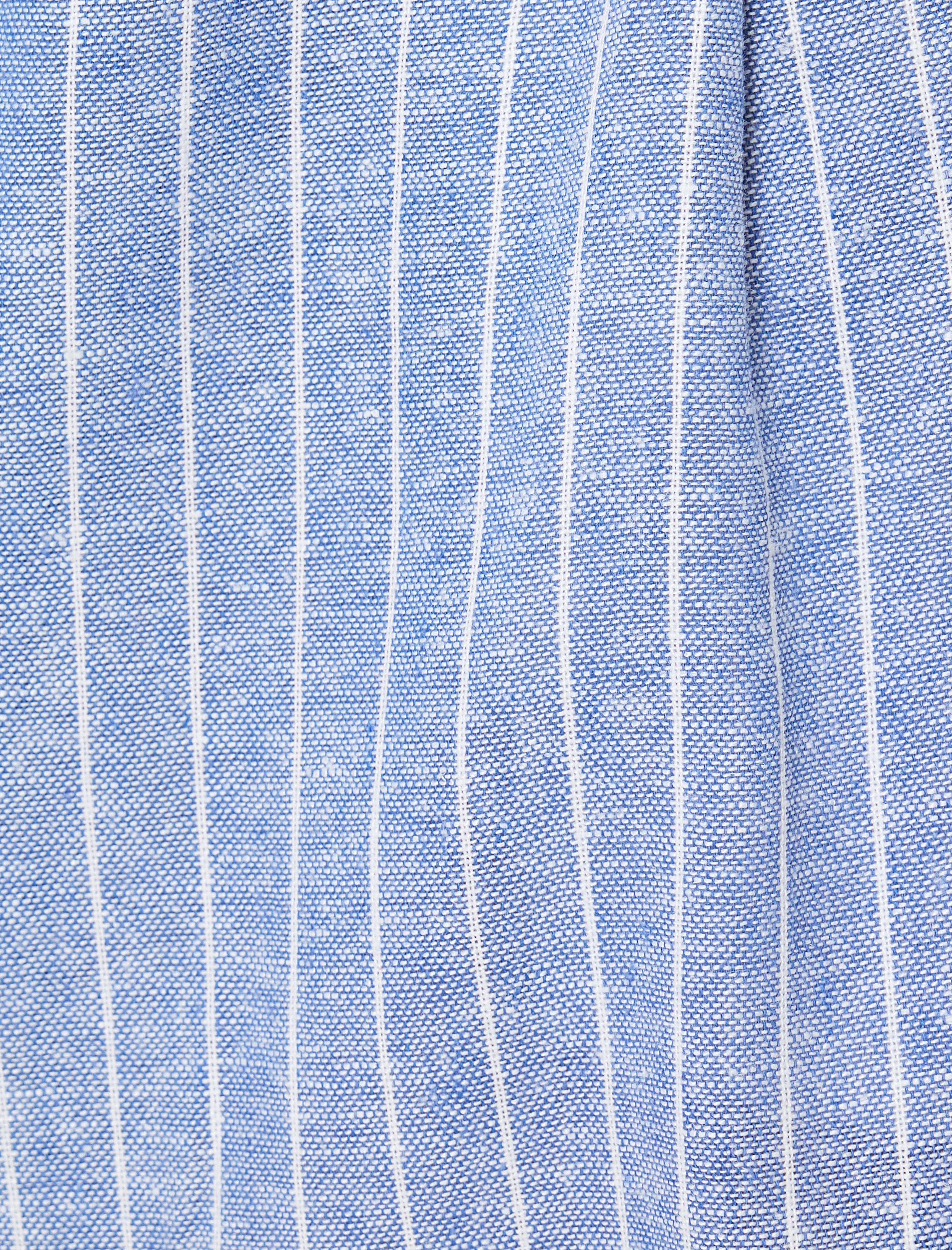   Geniş Paça Keten Pantolon Cepli Pile Detaylı Bol Kalıp