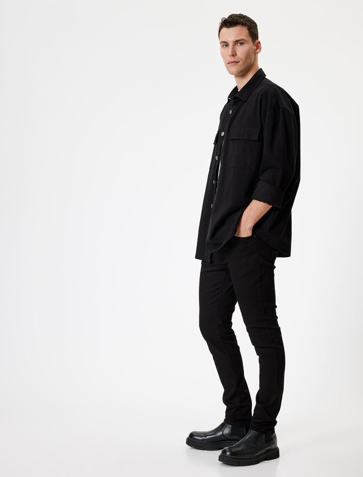  Standart Bel Skinny Fit Kot Pantolon -  Michael Jean