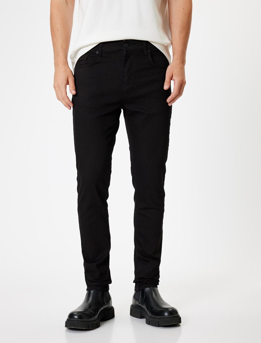   Standart Bel Skinny Fit Kot Pantolon -  Michael Jean