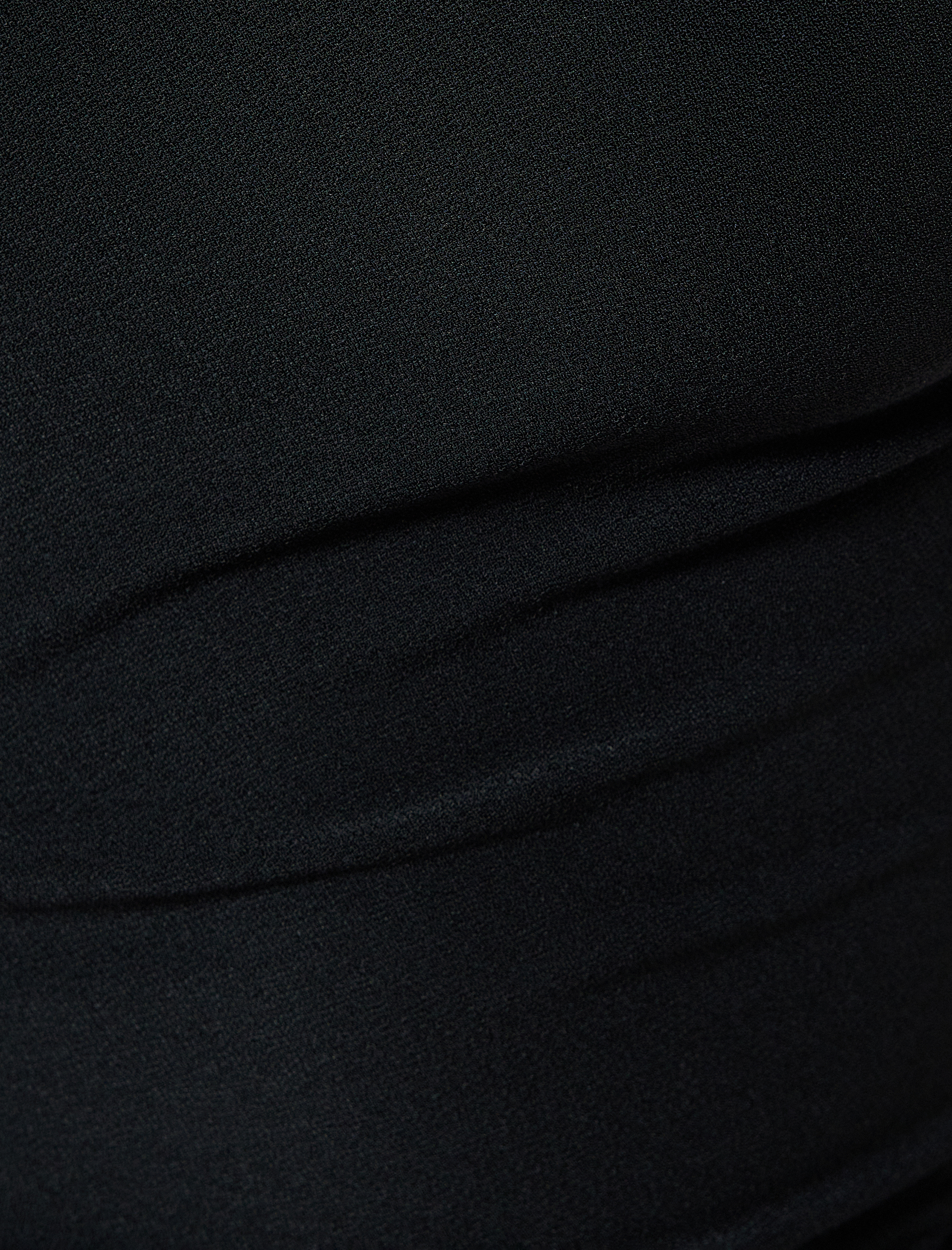   Tek Omuz Elbise Mini Krep Drapeli Kayık Yaka Slim Fit