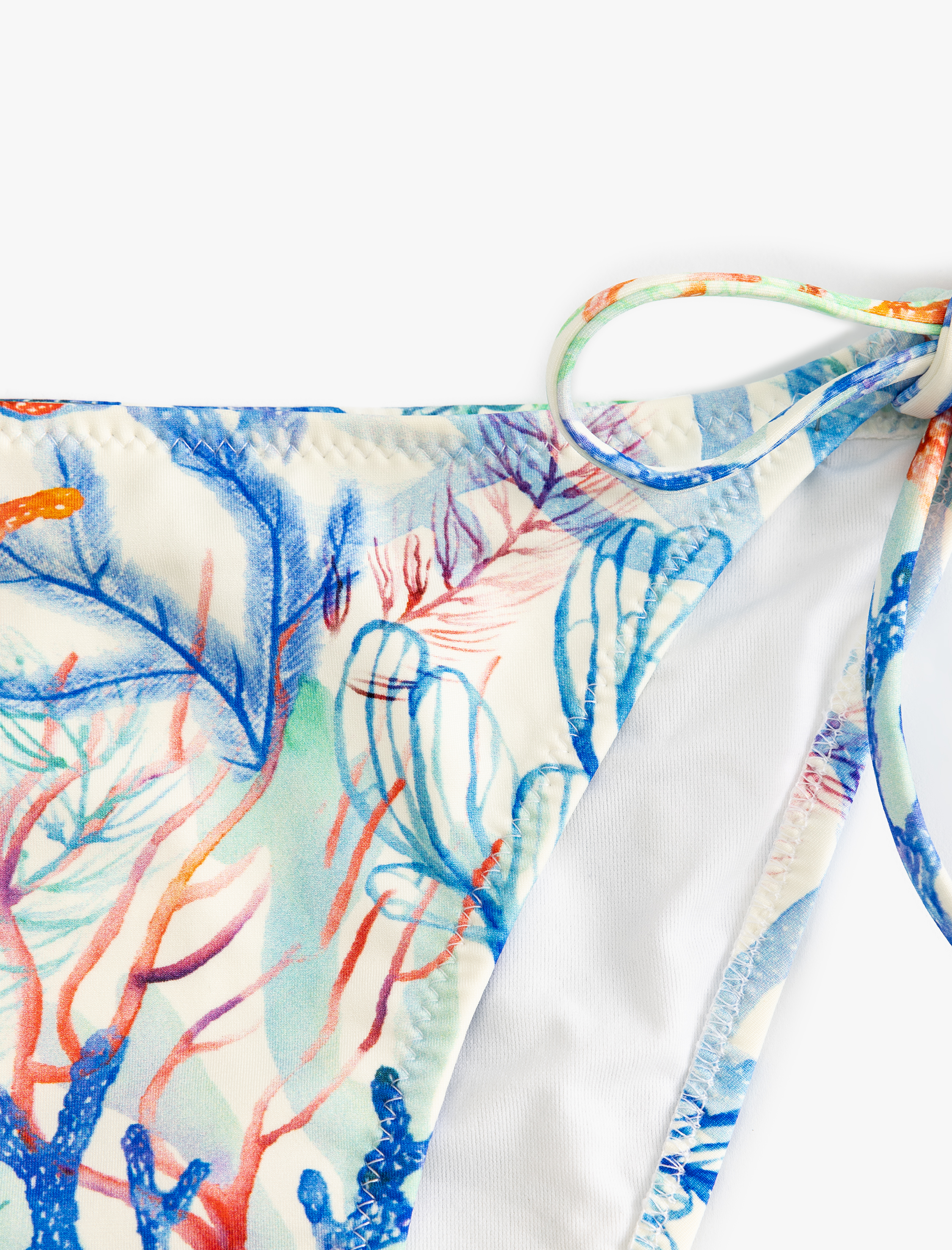   Koton X Şahika Ercümen - İpli Bikini Altı Mercan Baskılı