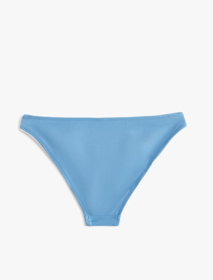  Koton X Sibil Çetinkaya - Basic Bikini Altı İşleme Detaylı Normal Bel