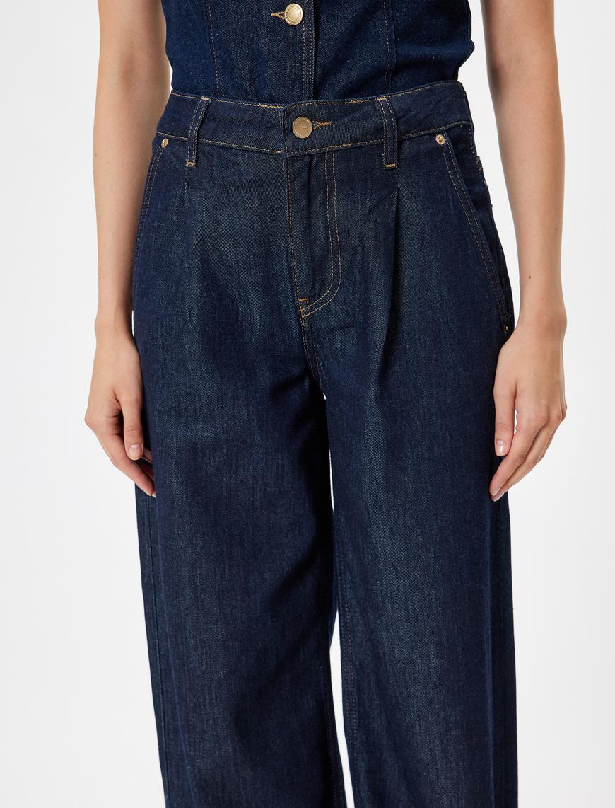   Geniş Paça Kot Pantolon Yüksek Bel - Wide Leg Jeans