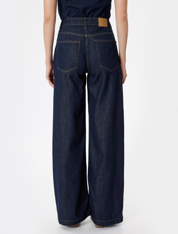 Geniş Paça Kot Pantolon Yüksek Bel - Wide Leg Jeans_3