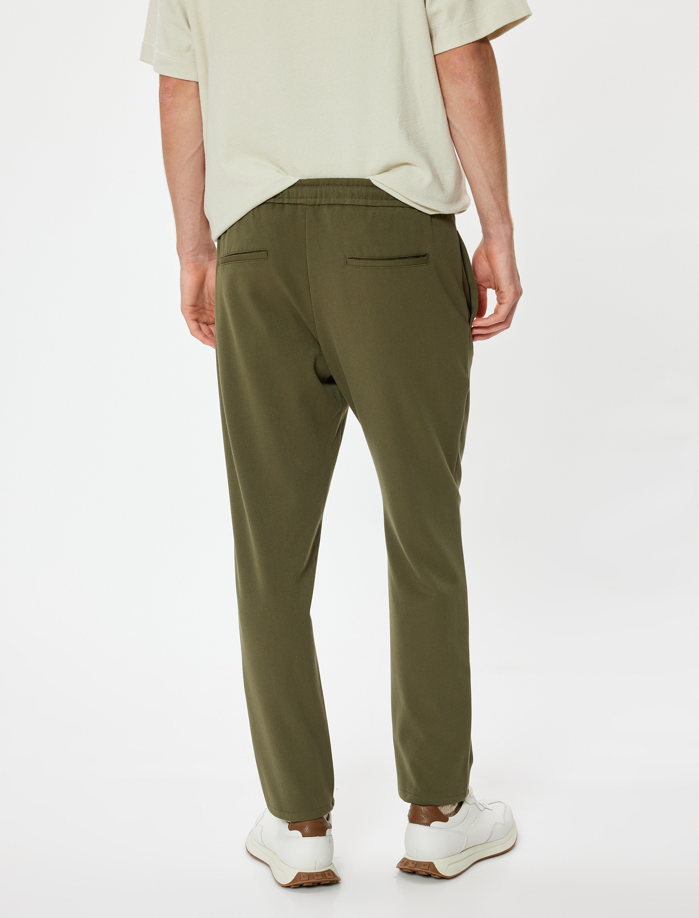   Kumaş Pantolon Beli Bağcıklı Cep Detaylı