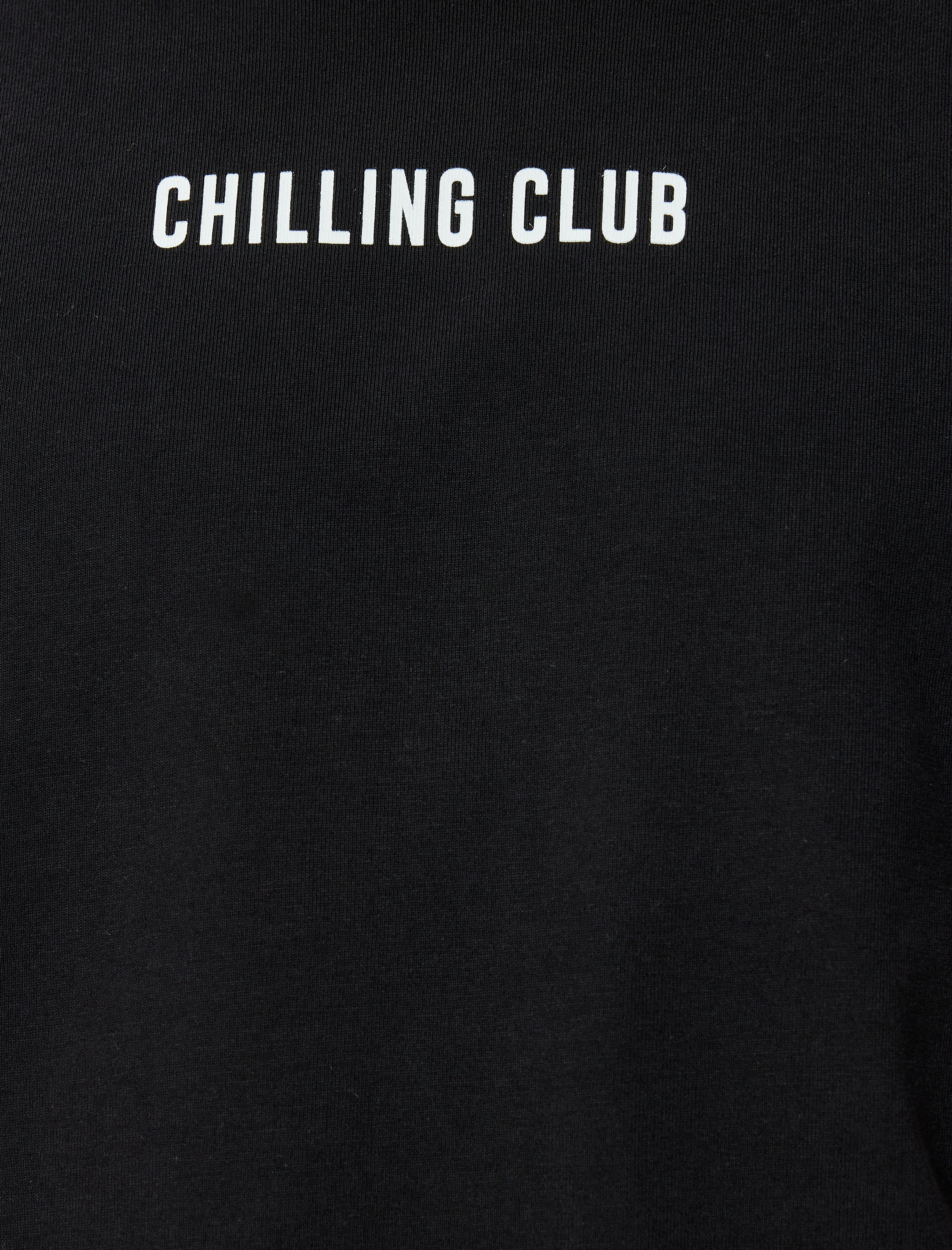   Bisiklet Yaka Tişört Slogan Baskılı Kısa Kollu Biyeli Pamuklu