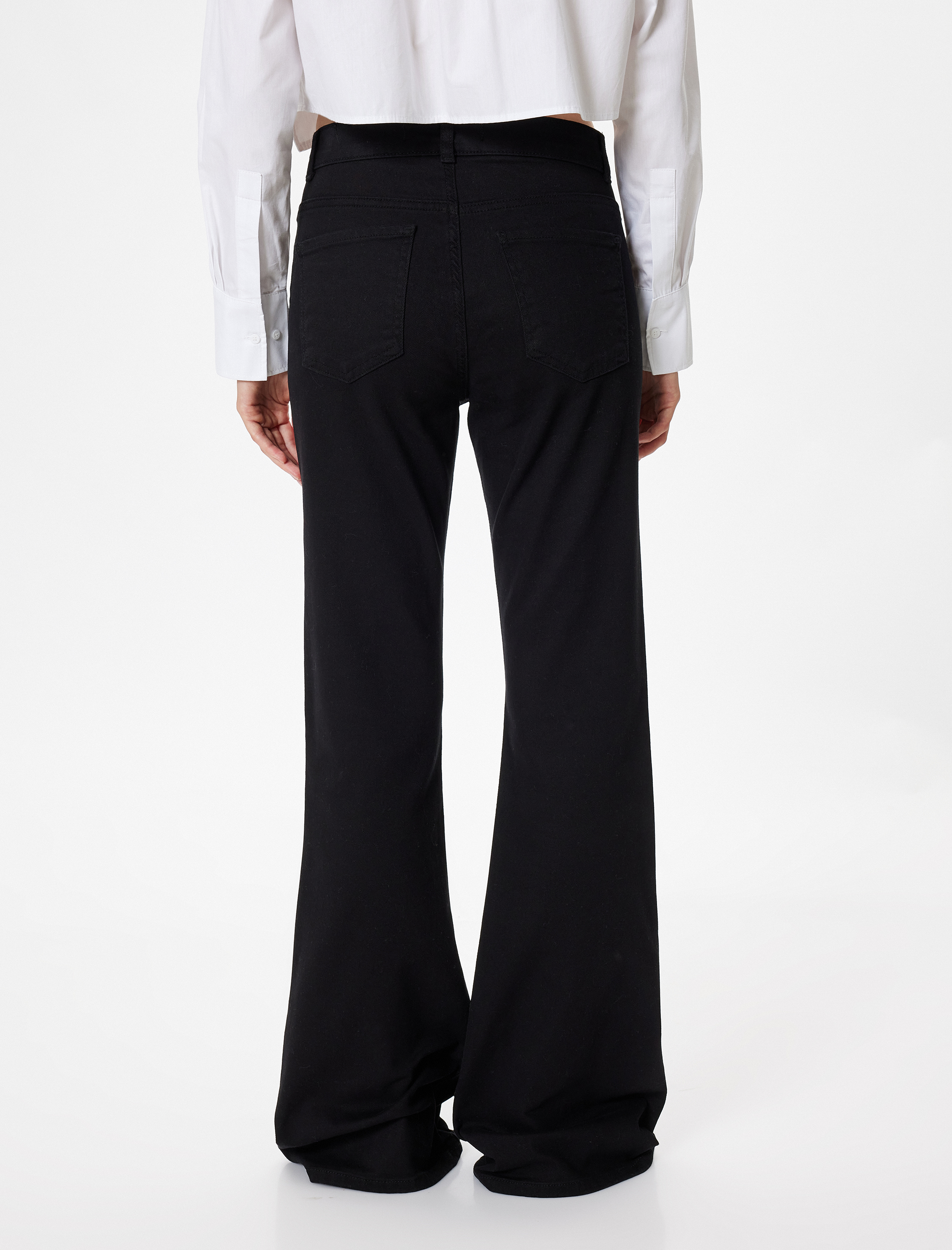   Standart Bel İspanyol Paça Kot Pantolon Dar Kesim - Flare Jeans