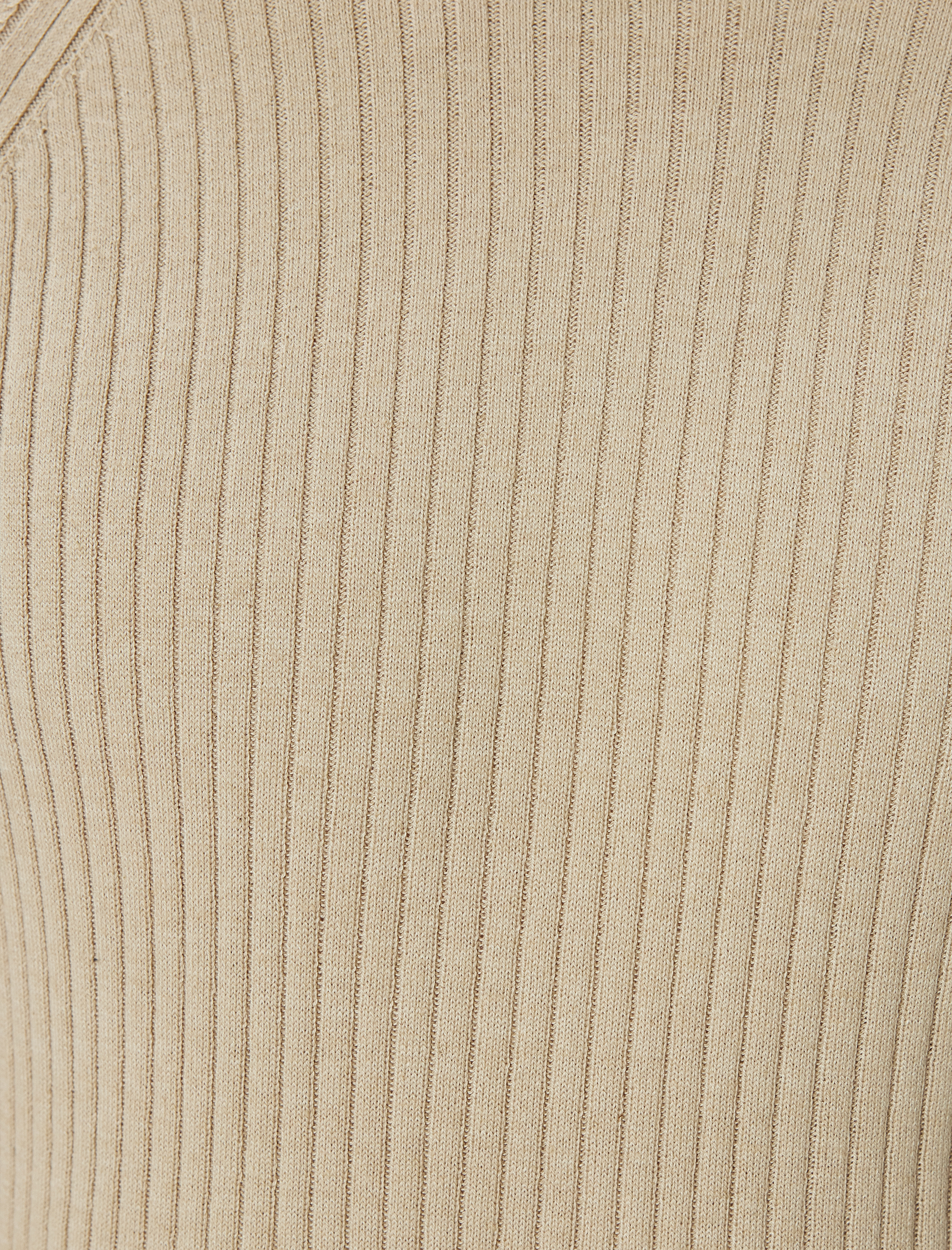   Triko Kazak Yarım Balıkçı Yaka Basic Dokulu Pamuk Karışımlı