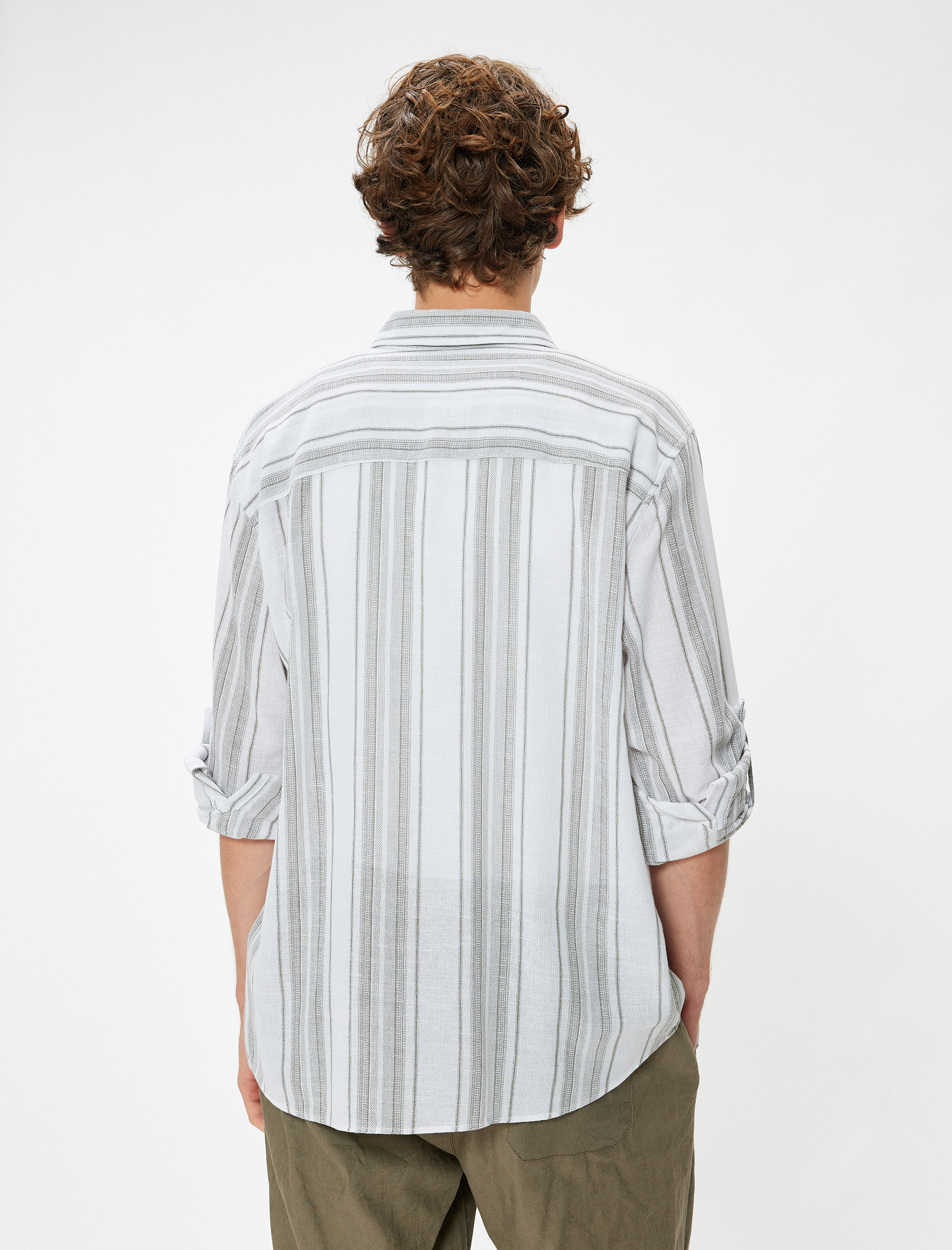   Basic Gömlek Uzun Kollu Düğmeli Pamuklu Regular Fit