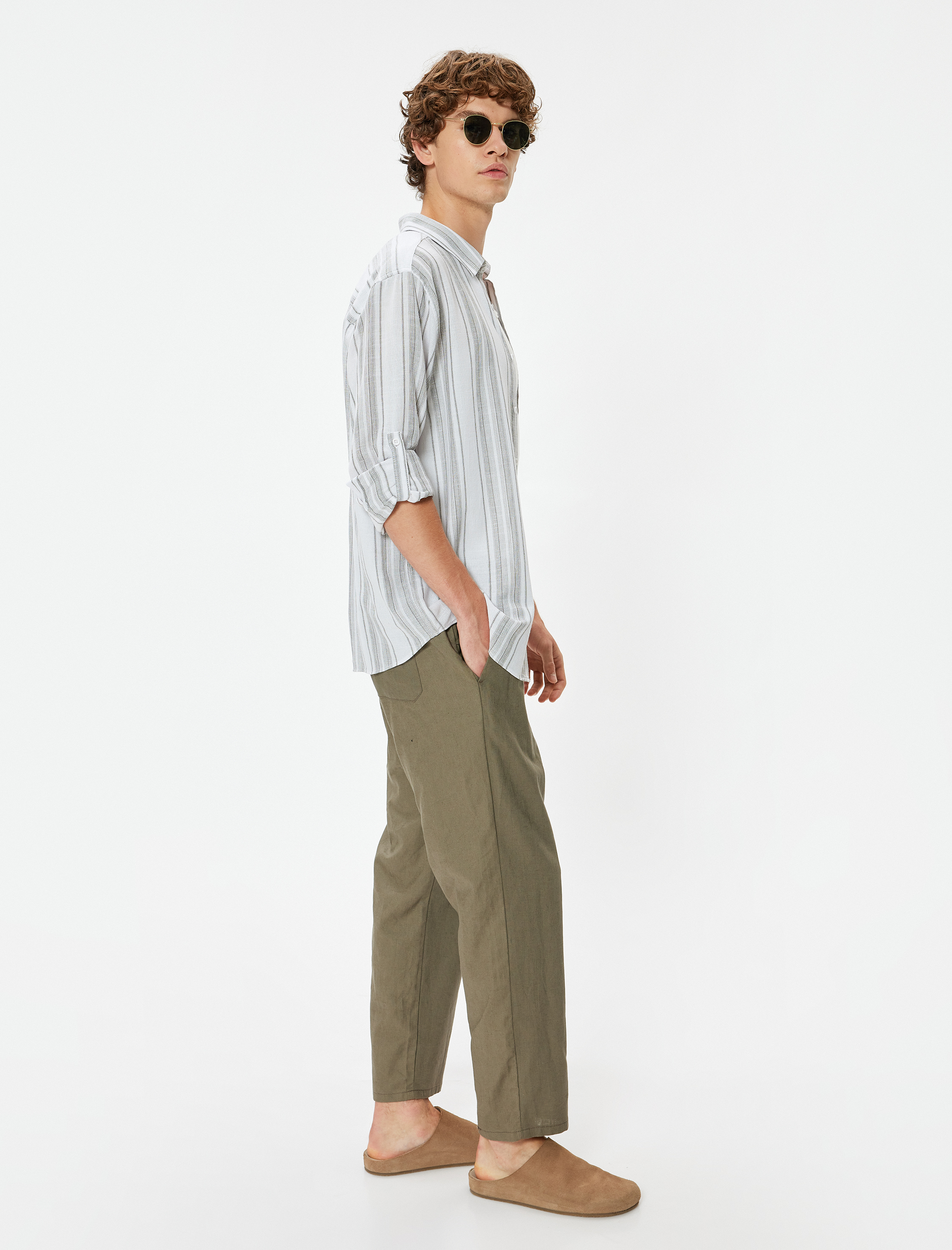   Basic Gömlek Uzun Kollu Düğmeli Pamuklu Regular Fit