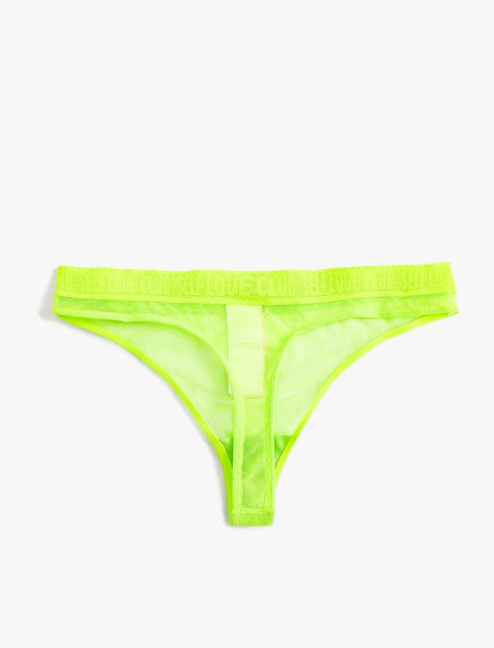  Tül Transparan String Külot