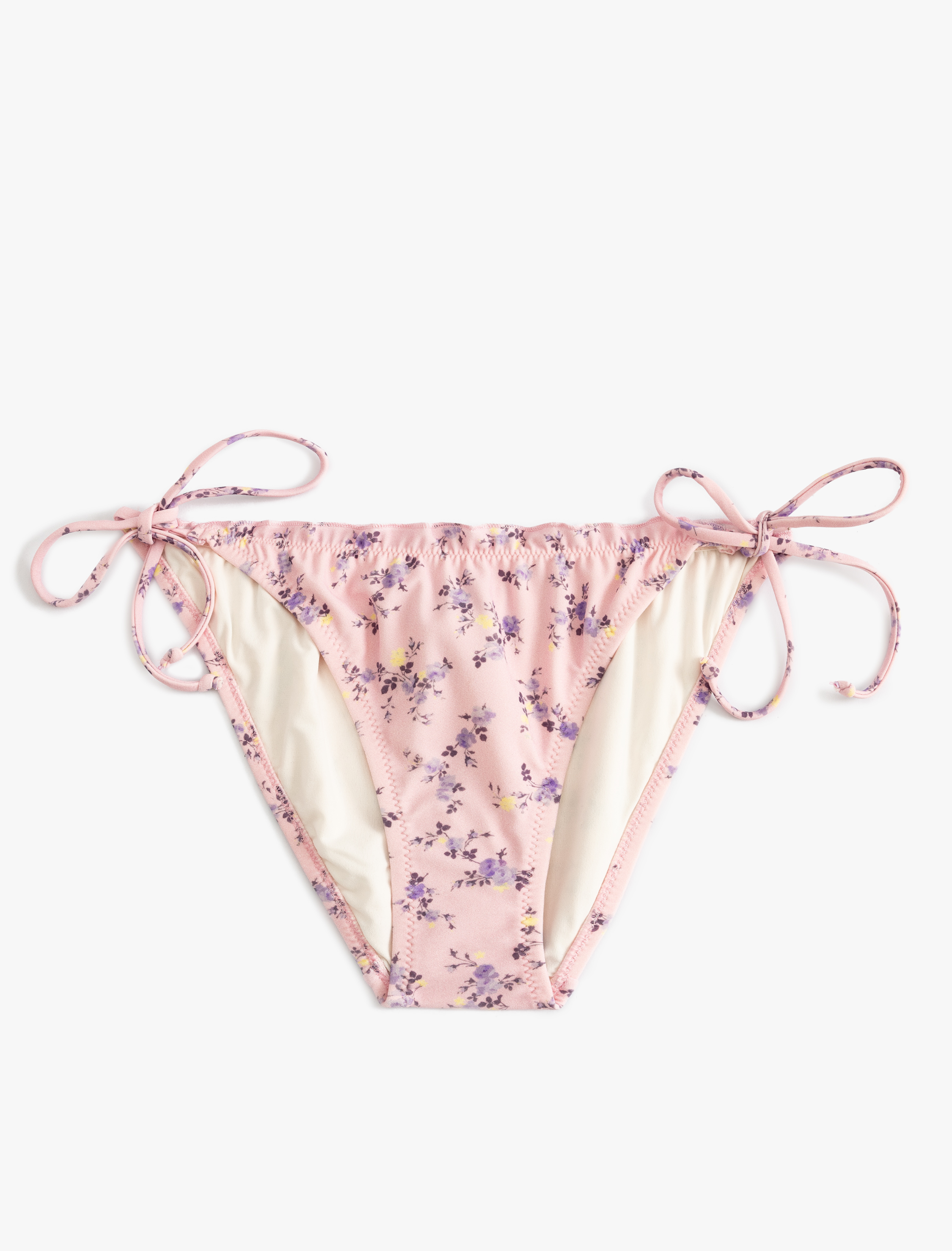   Çiçekli İpli Bikini Altı