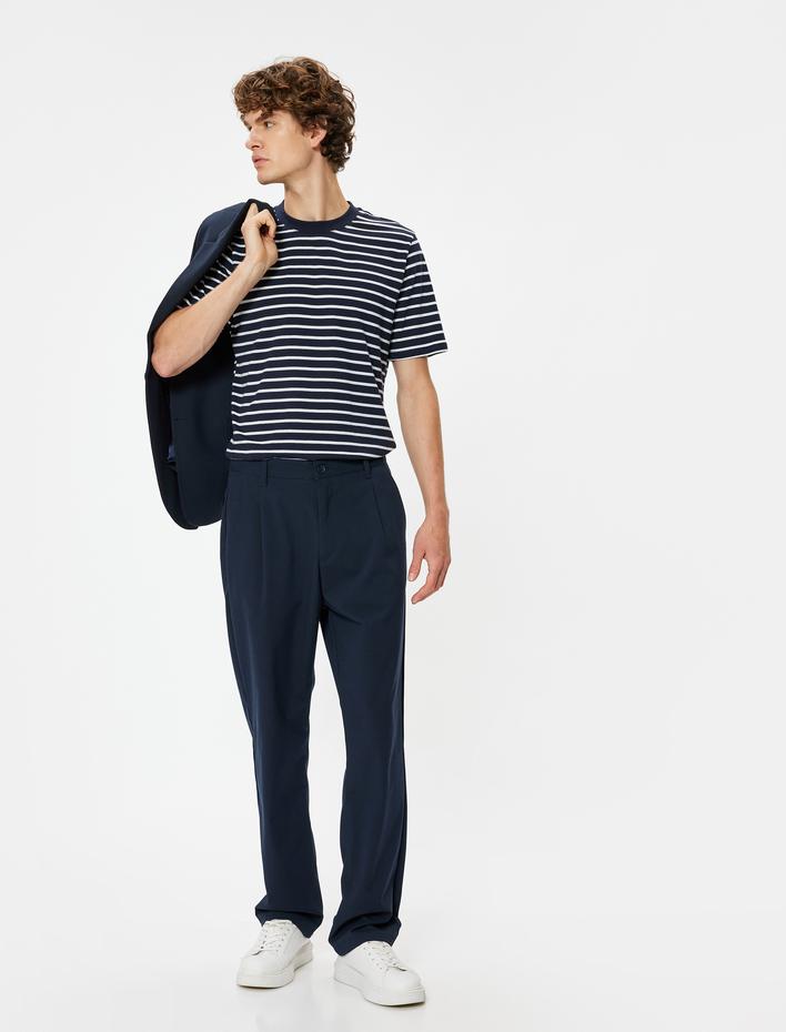  Oversize Tişört Kısa Kollu Bisiklet Yaka Pamuklu