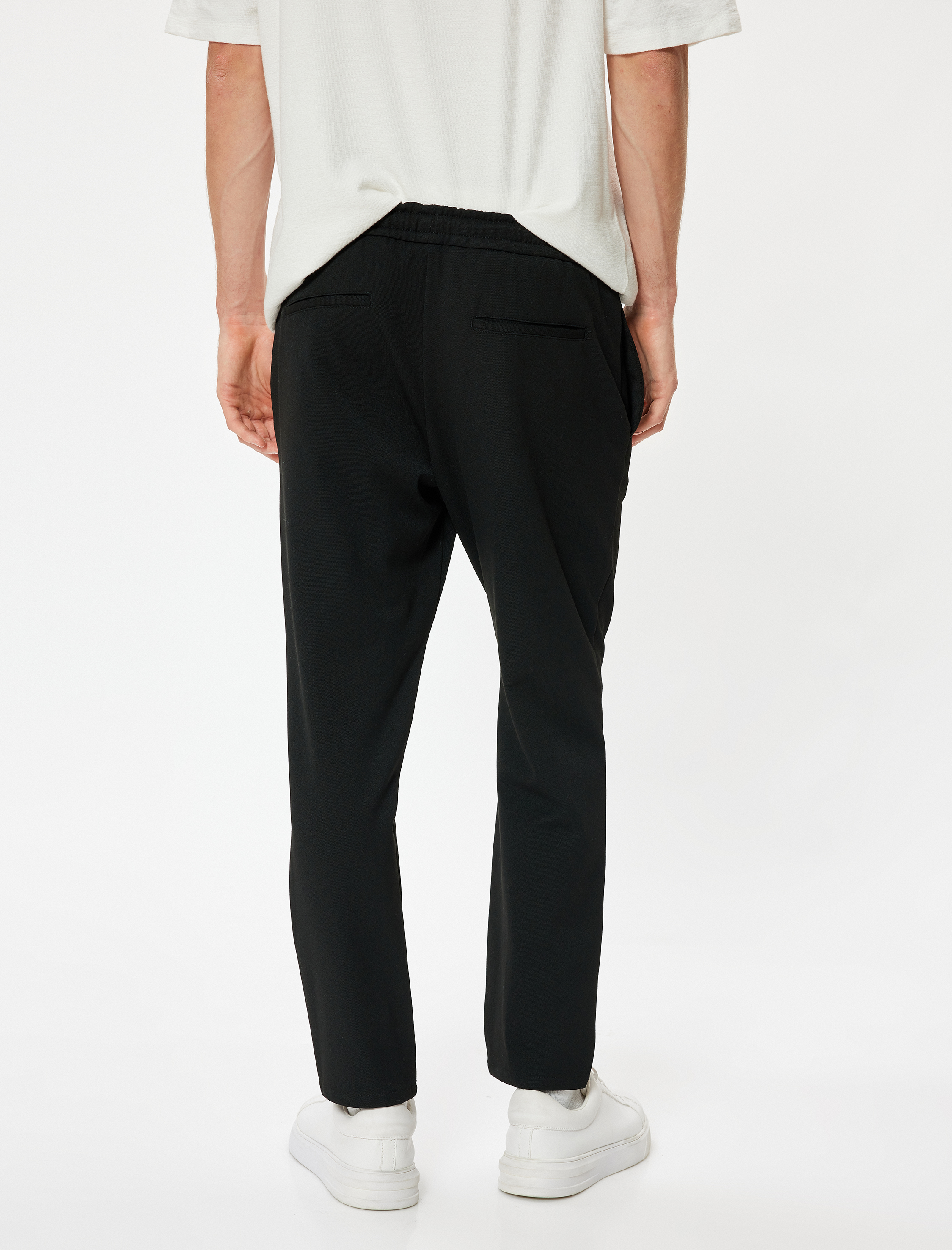   Kumaş Pantolon Beli Bağcıklı Cep Detaylı