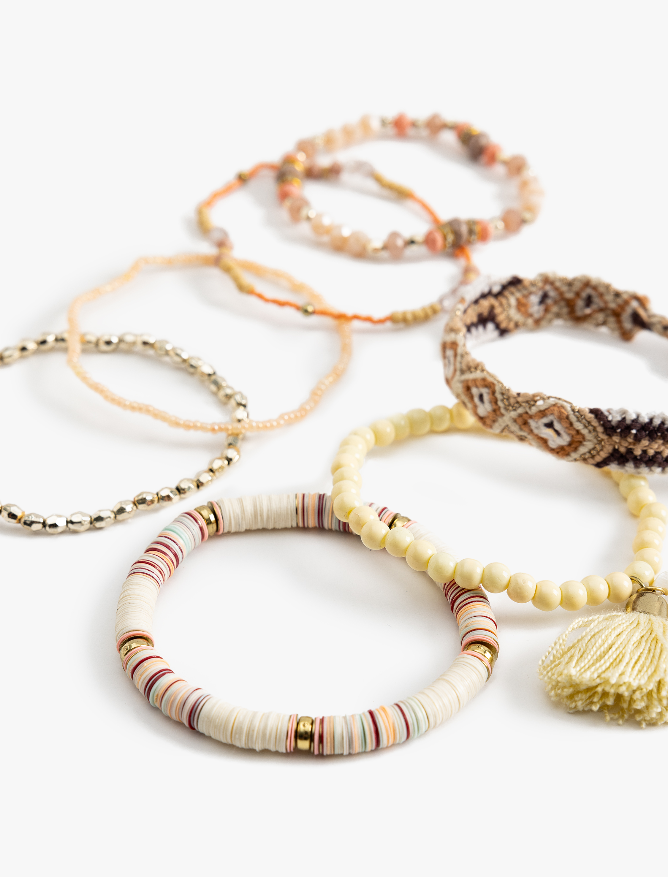  Kadın 7'li Bileklik Seti Boncuklu