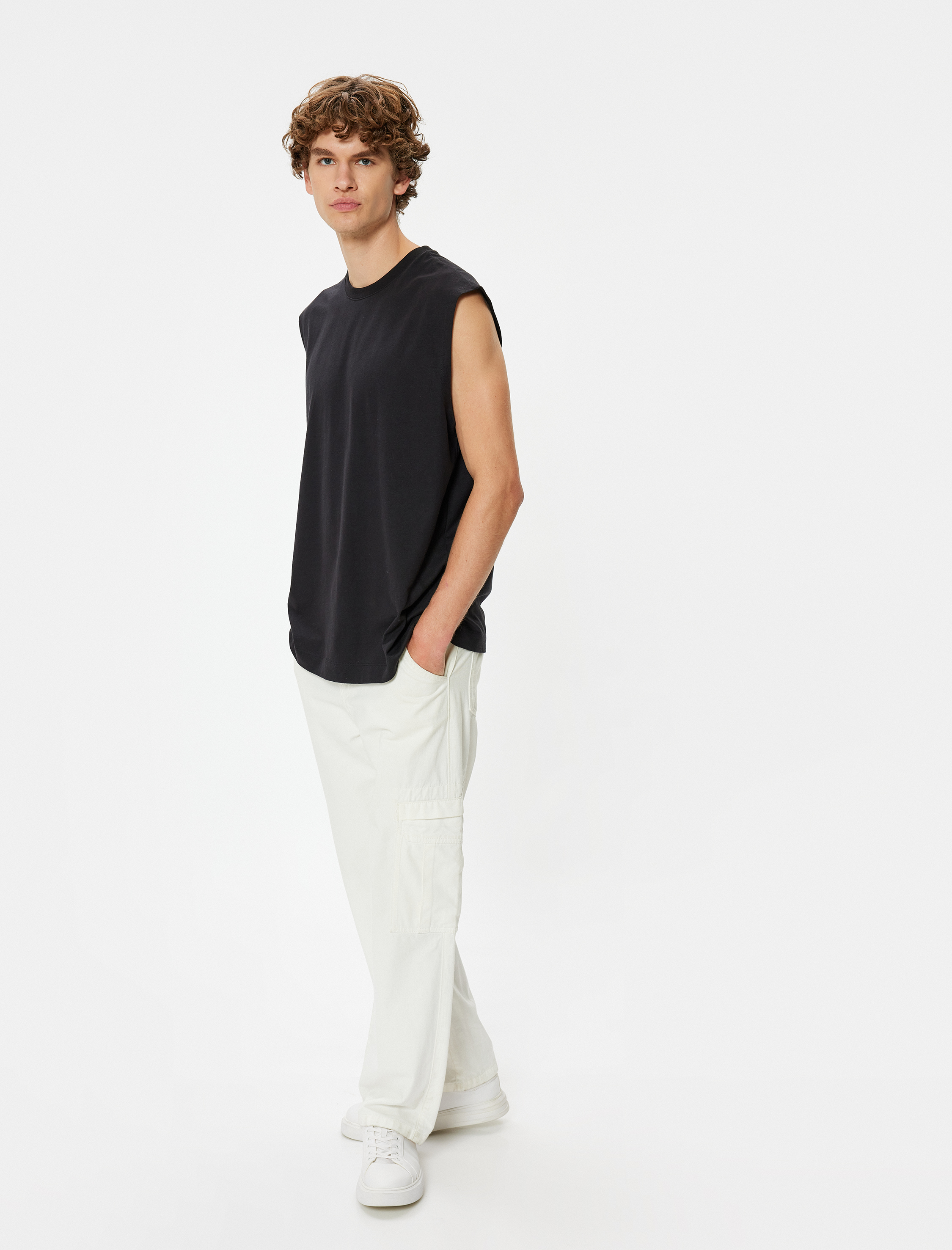   Basic Atlet Kolsuz Bisiklet Yaka Pamuklu