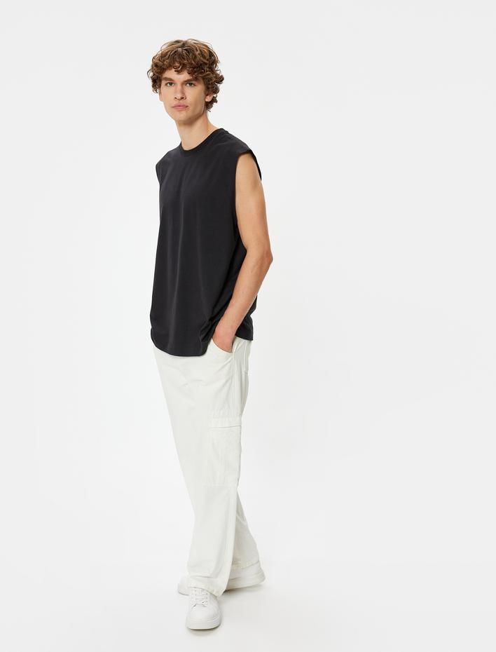  Basic Atlet Kolsuz Bisiklet Yaka Pamuklu