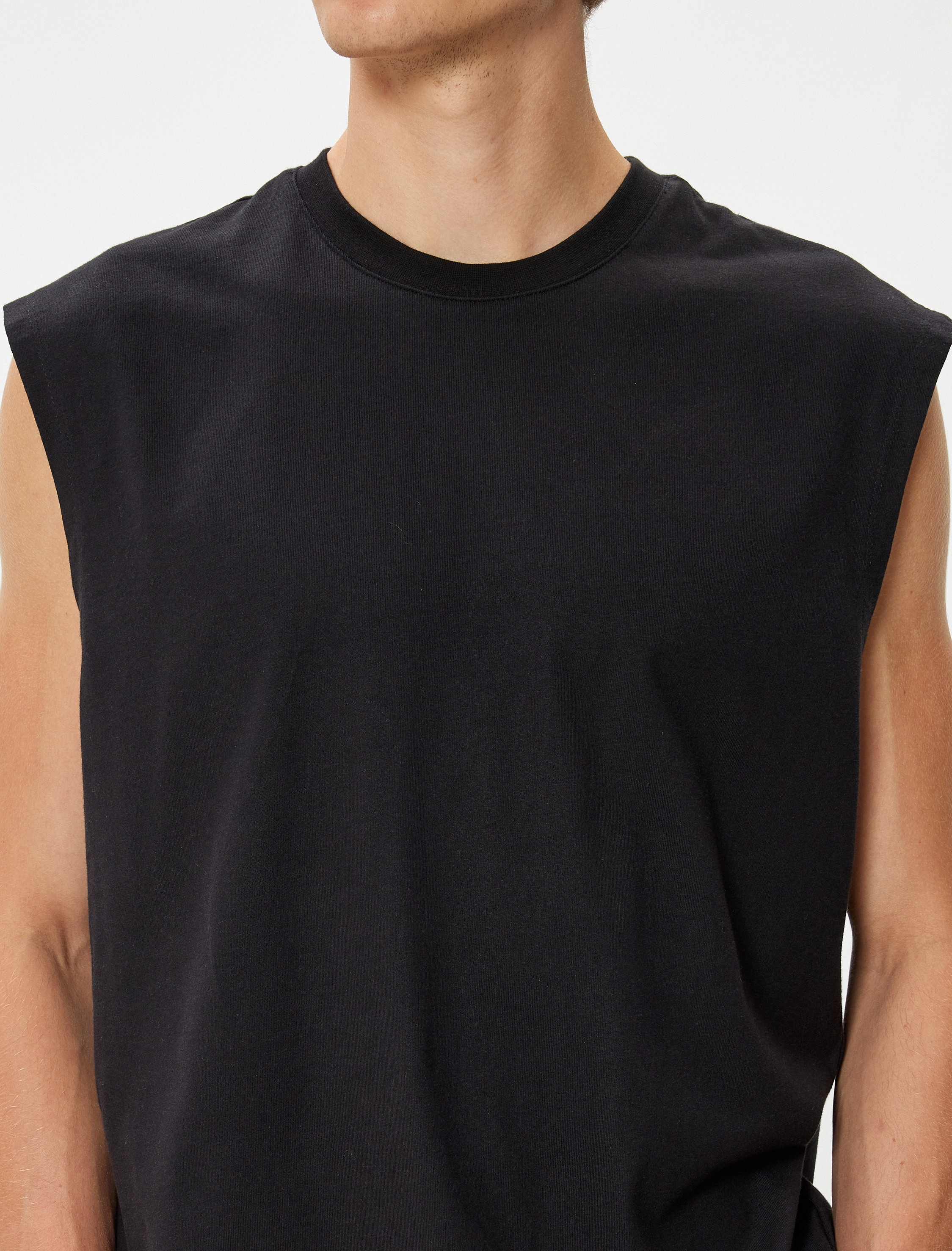   Basic Atlet Kolsuz Bisiklet Yaka Pamuklu