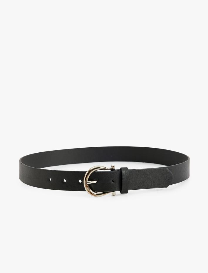 Kadın Kemer Suni Deri Metal Tokalı