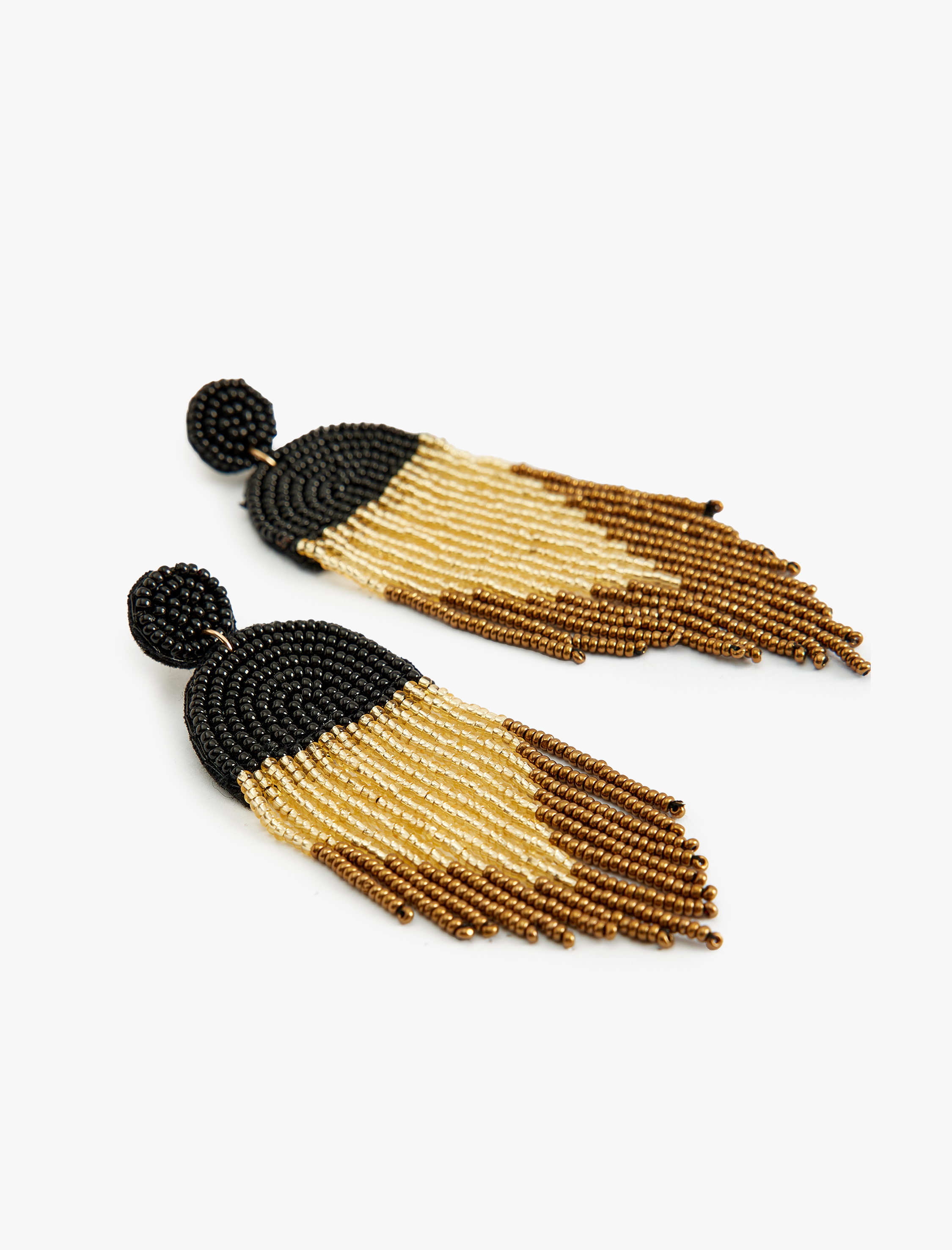  Kadın Büyük Boy Sallantılı Boncuklu Etnik Küpe