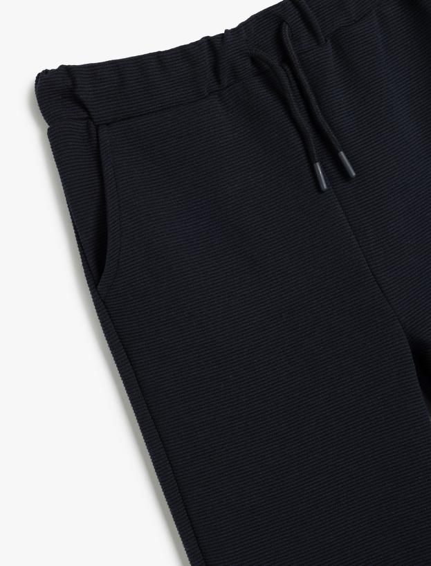 Basic Jogger Eşofman Altı Beli Bağlamalı Cepli_2