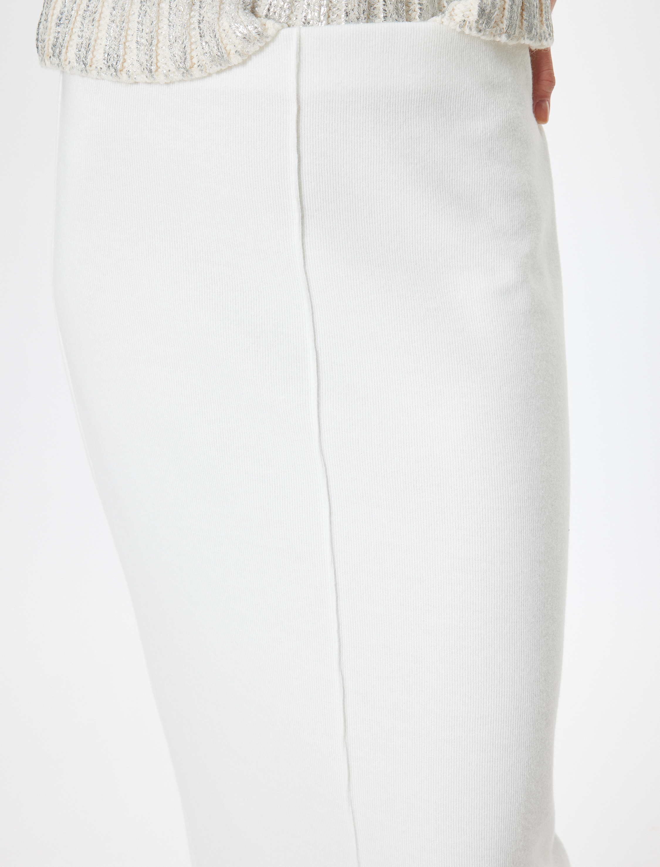   Midi Boy Slim Fit Standart Bel Kalem Triko Etek