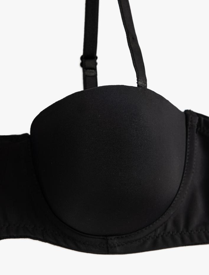  Straplez Sütyen Dolgusuz Balenli Sütyen Çıkarılabilir Askılı