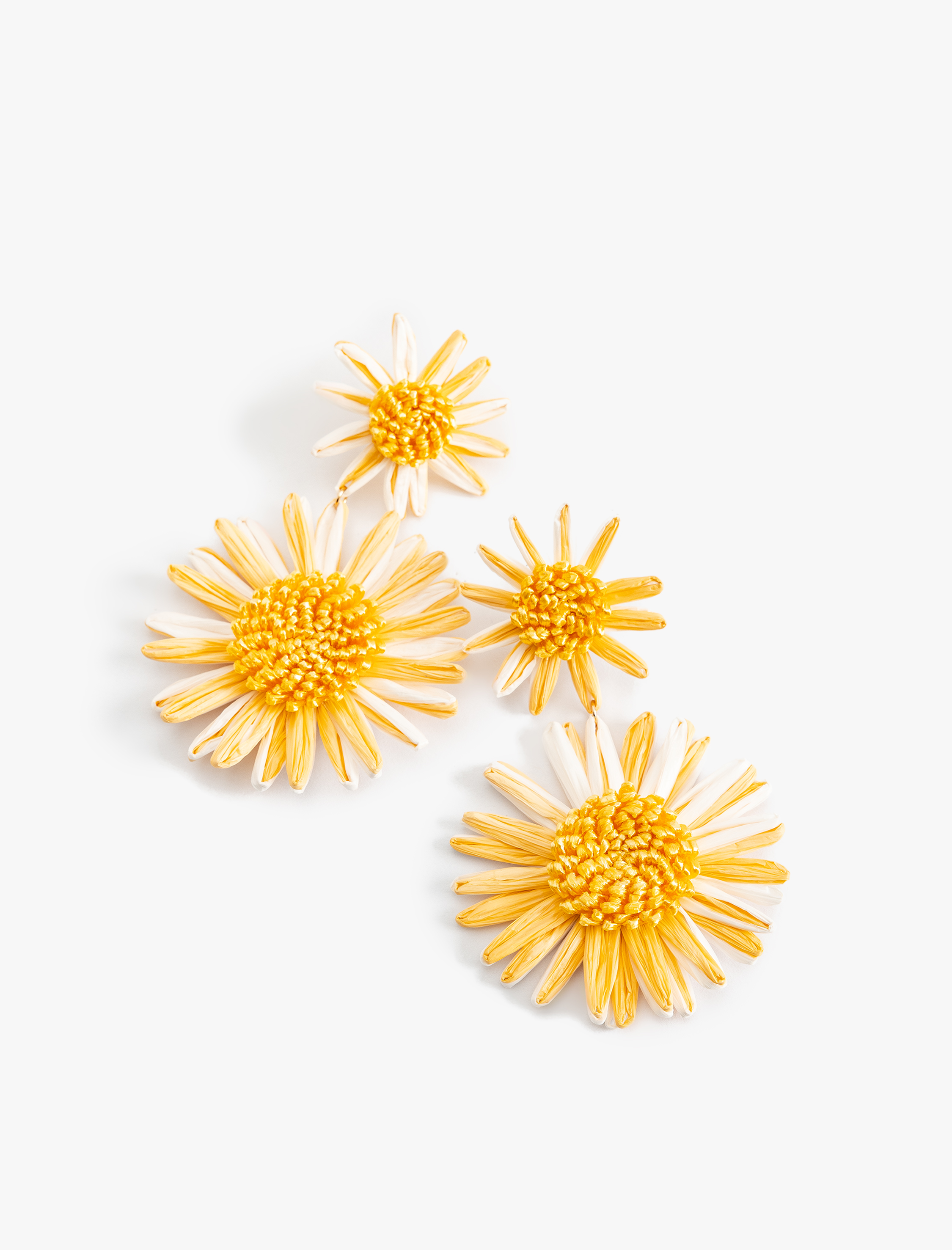  Kadın Papatya Küpe Hasır Sallantılı