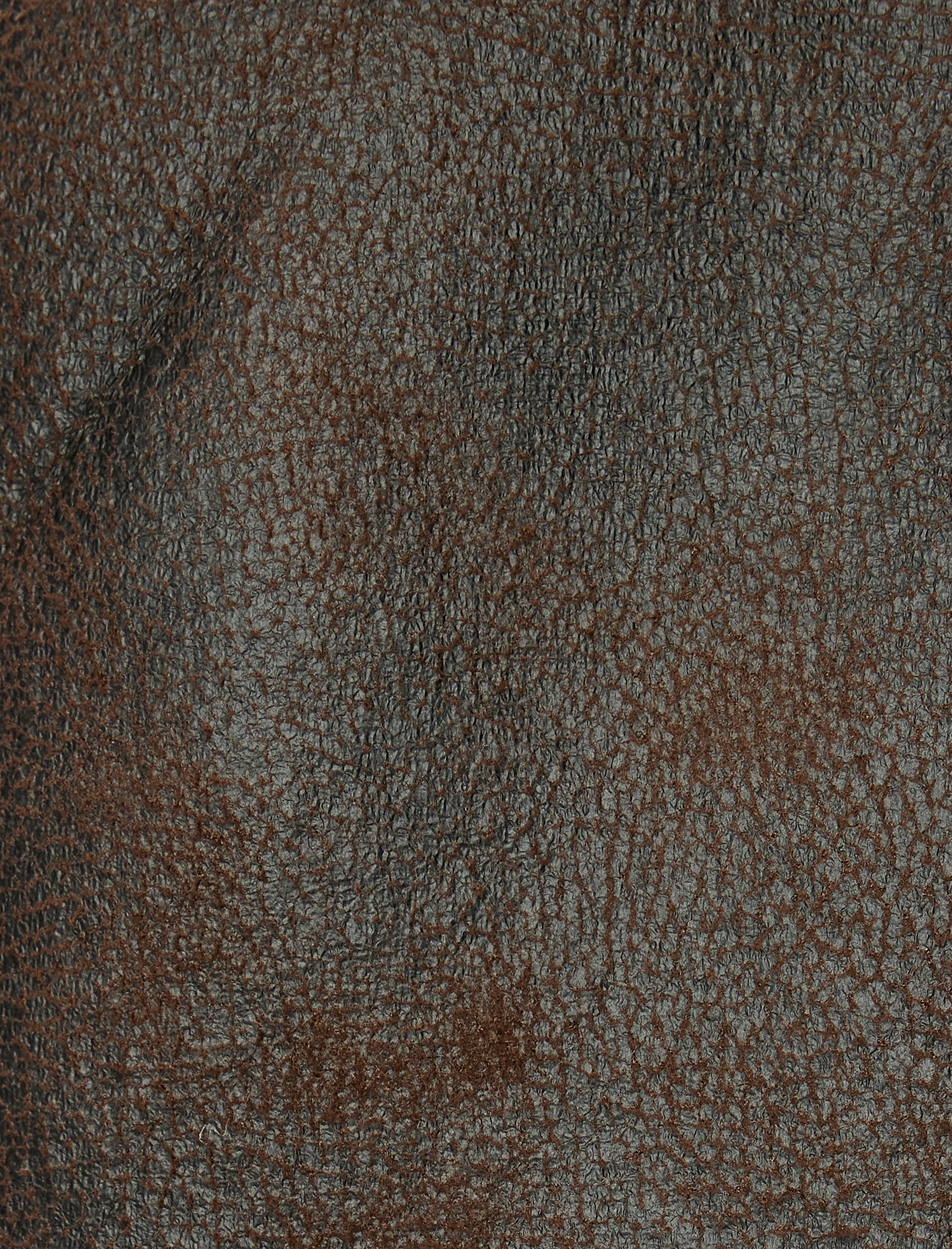   Slim Fit Peluş Yaka Fermuarlı Suni Deri Ceket